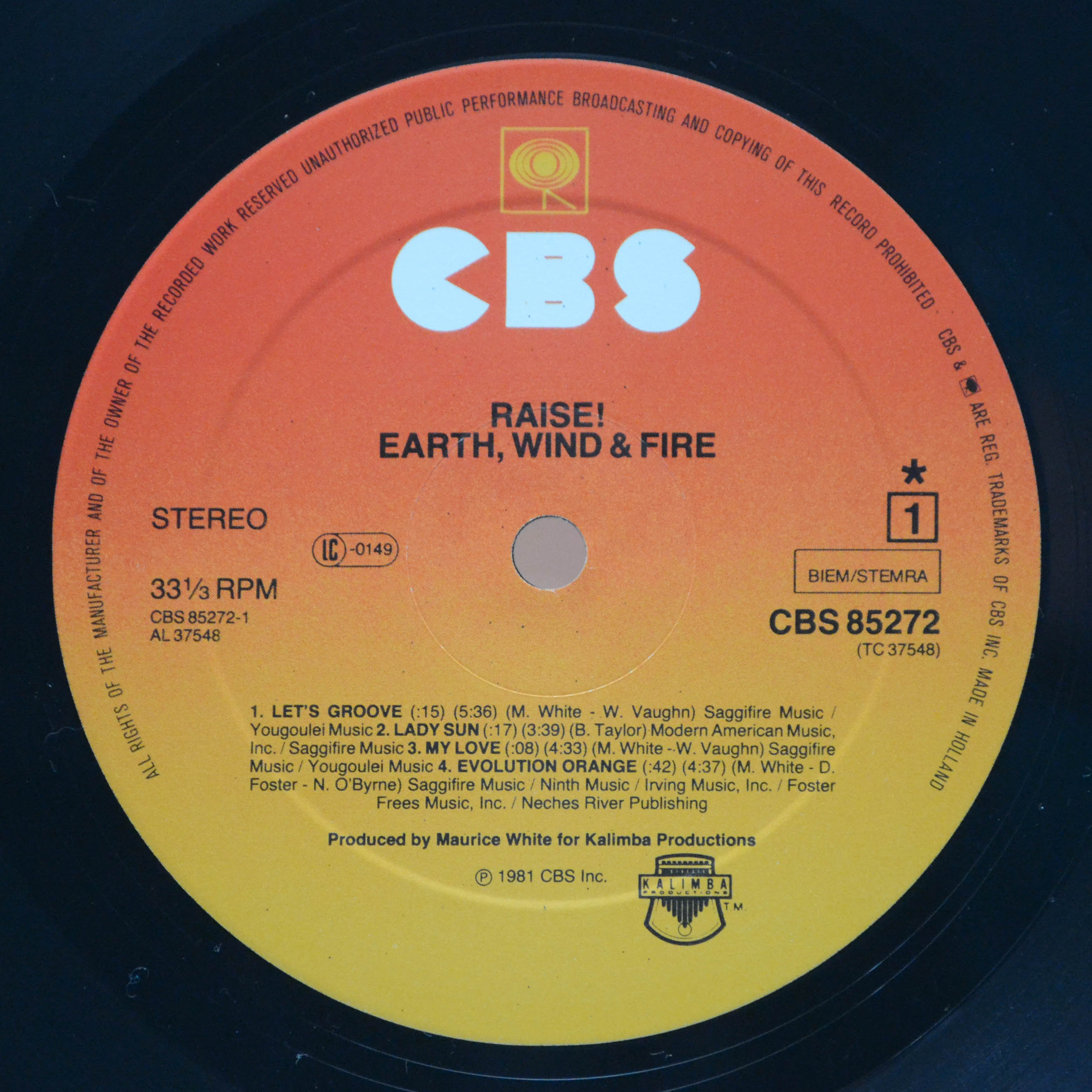 Earth, Wind & Fire — Raise!, 1981