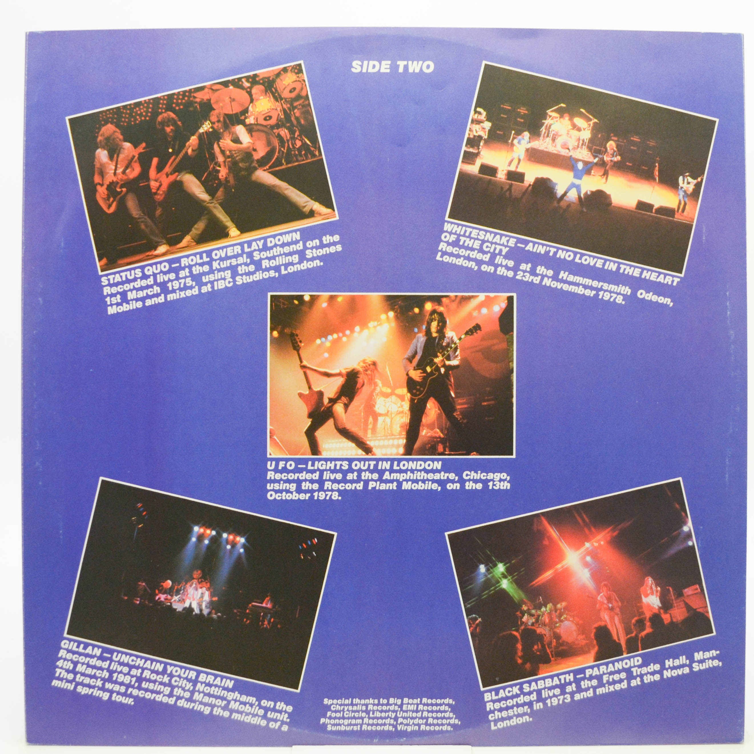 Various — Live And Heavy (UK), 1981