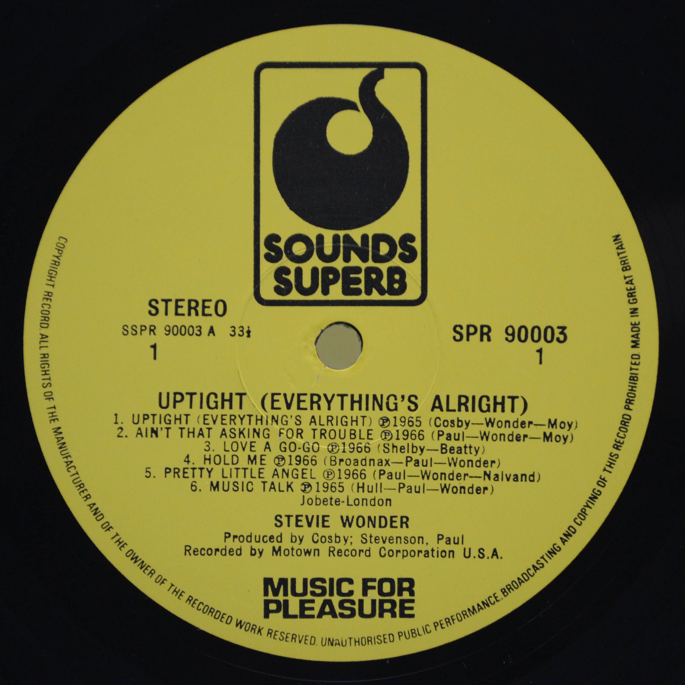 Stevie Wonder — Uptight (Everything's Alright) (UK), 1973