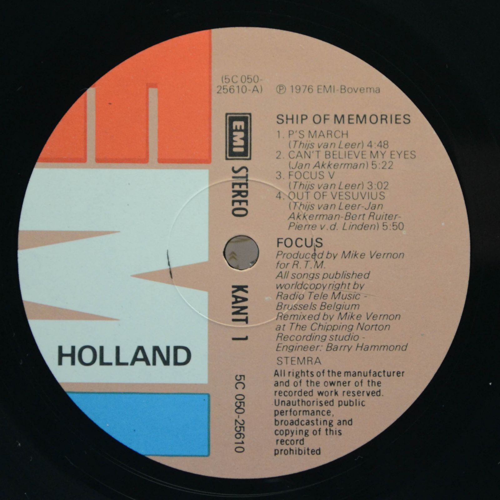 Focus — Ship Of Memories, 1976