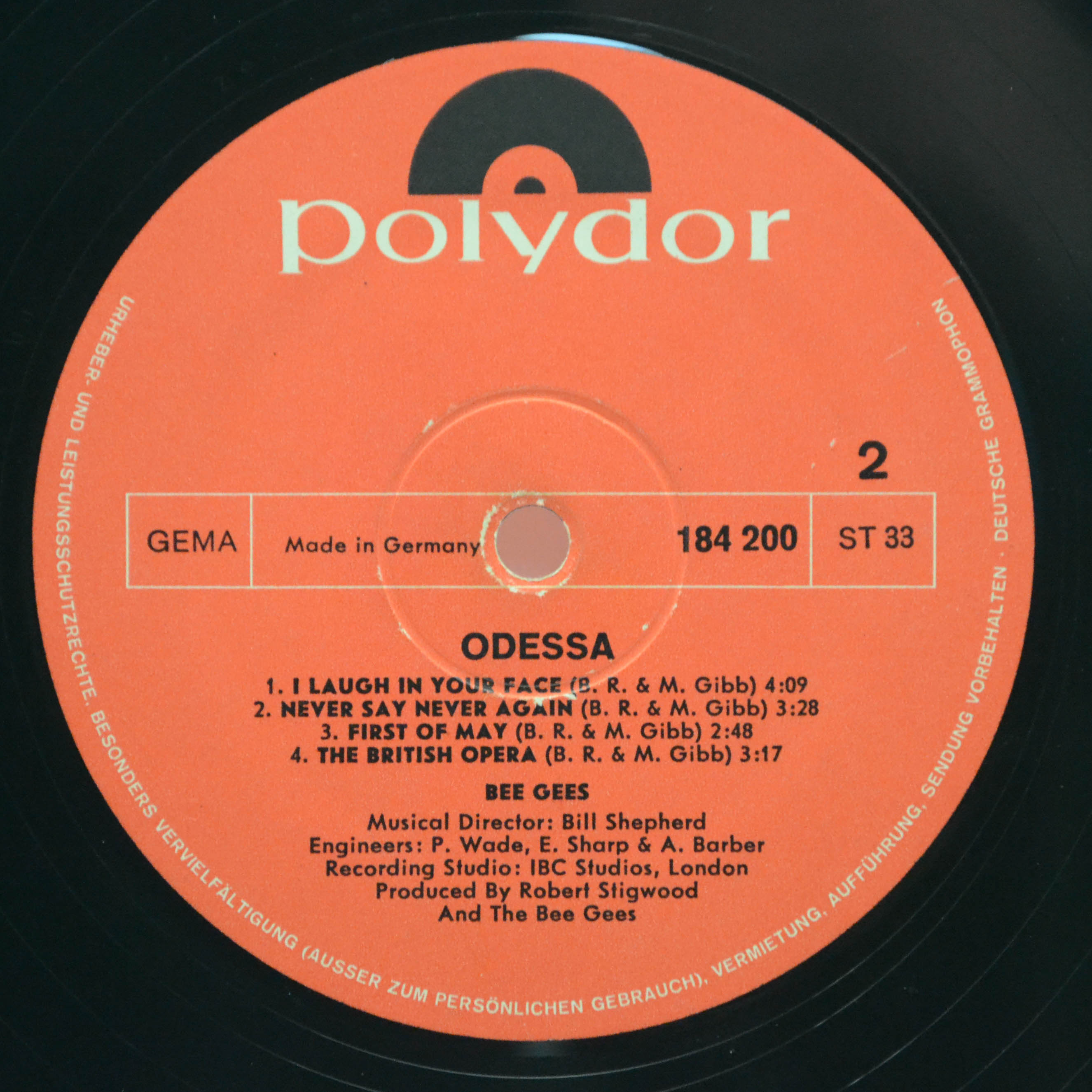 Bee Gees — Odessa (2LP), 1969