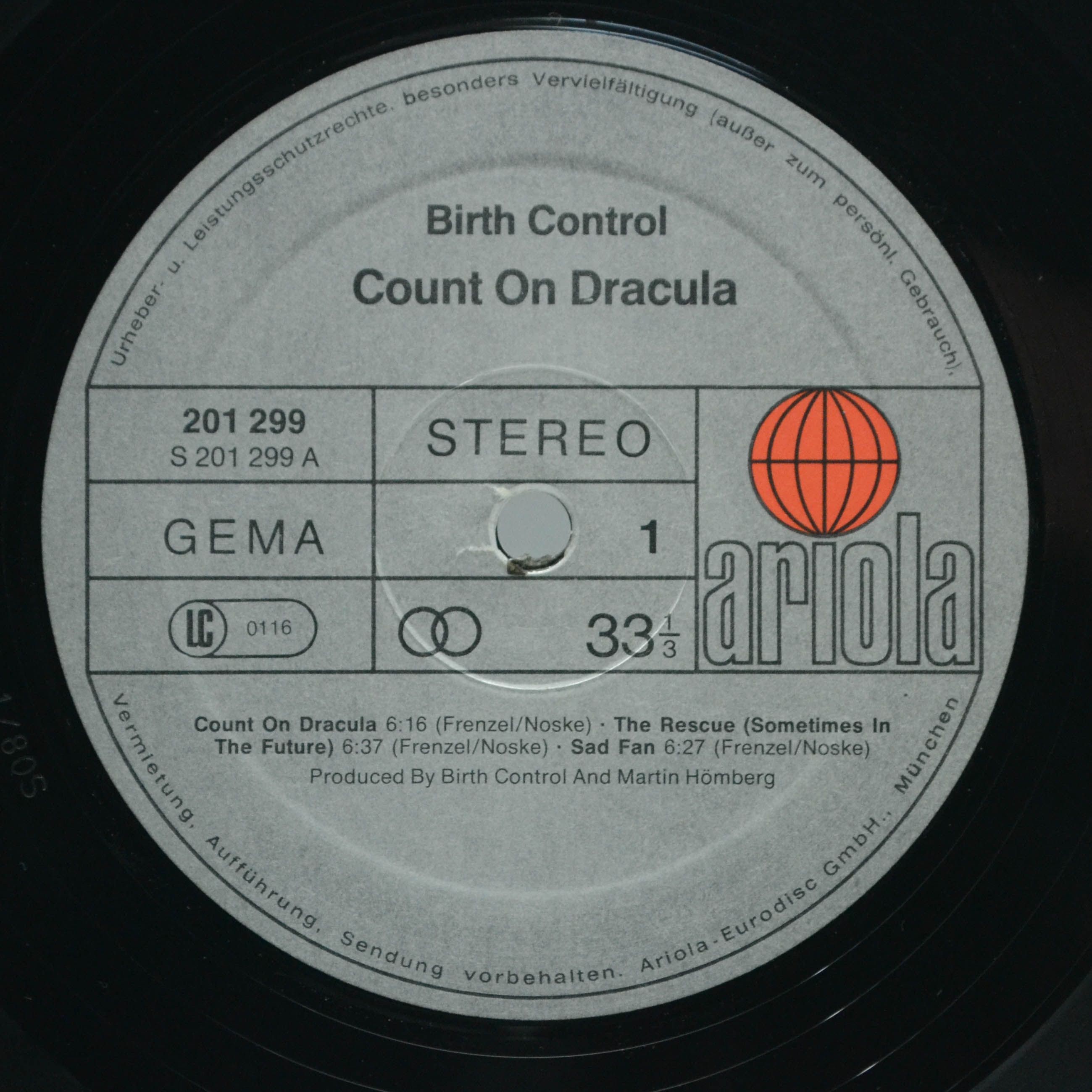 Birth Control — Count On Dracula, 1980