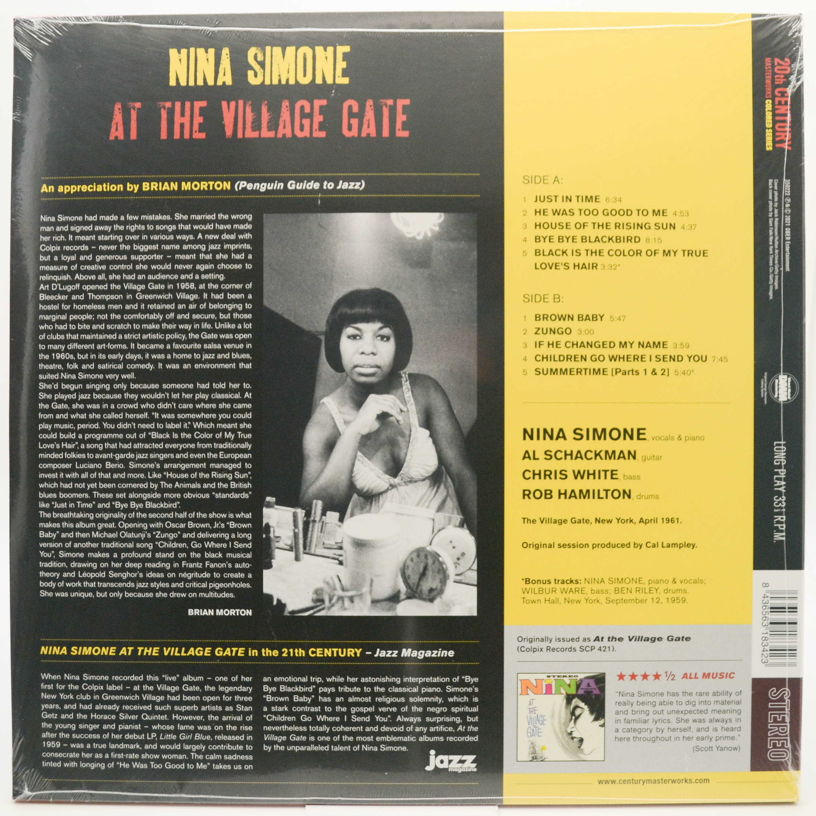 Nina Simone — At The Village Gate, 1962