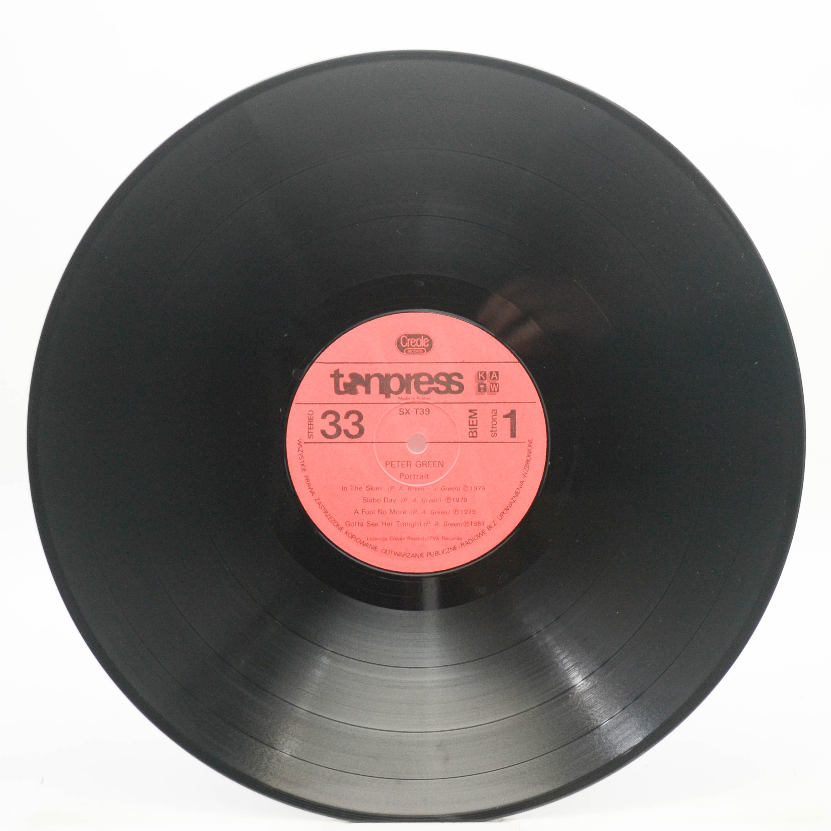 Peter Green — Portrait, 1985