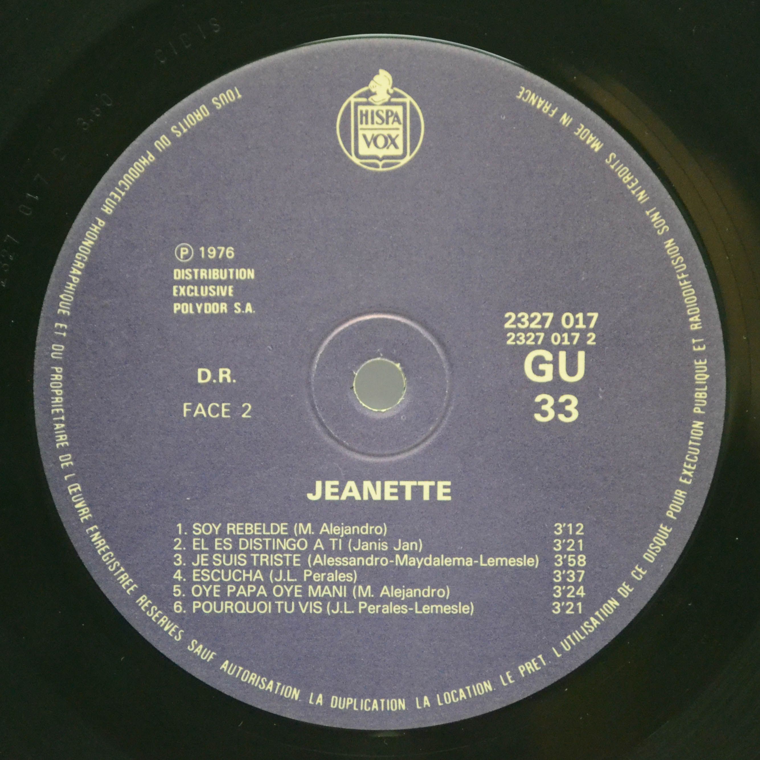 Jeanette — Porque Te Vas, 1976