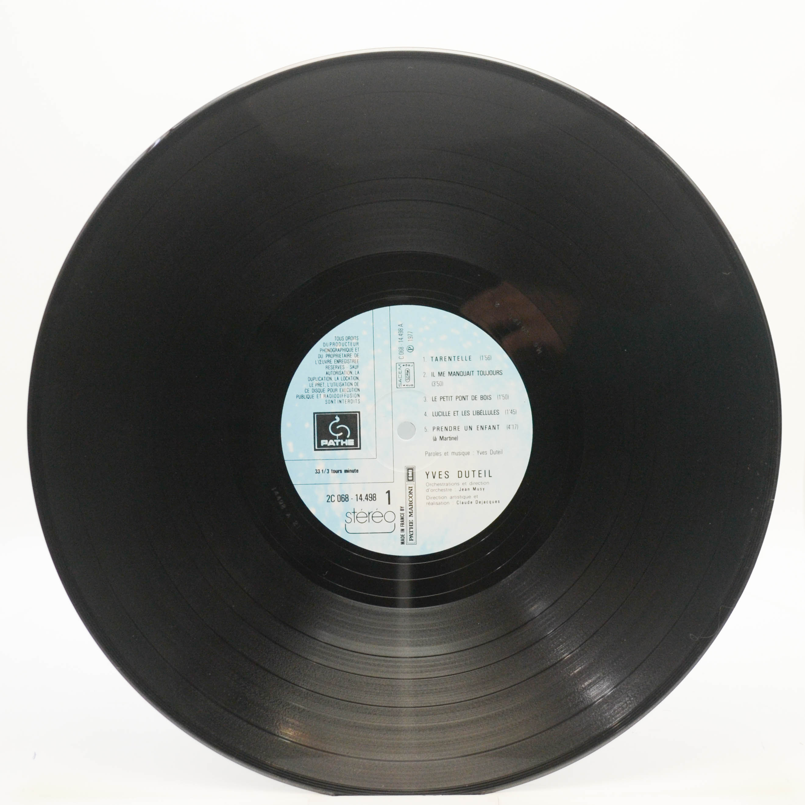 Yves Duteil — Yves Duteil (France), 1977