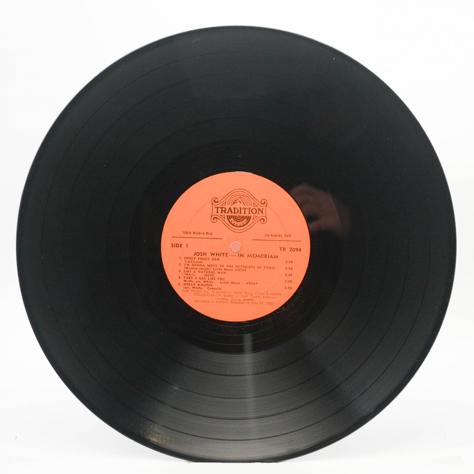 Josh White — In Memoriam (USA), 1970