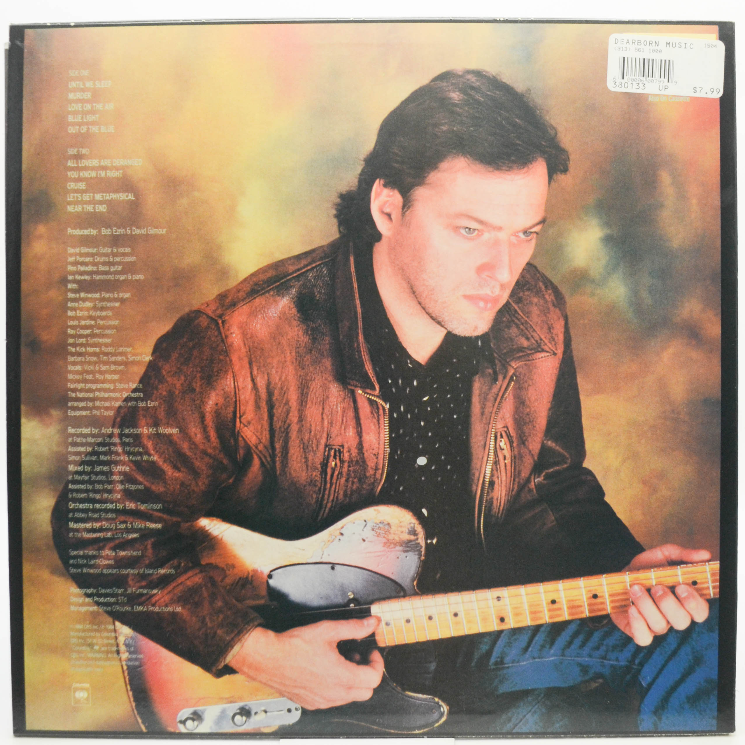 David Gilmour — About Face (USA), 1984