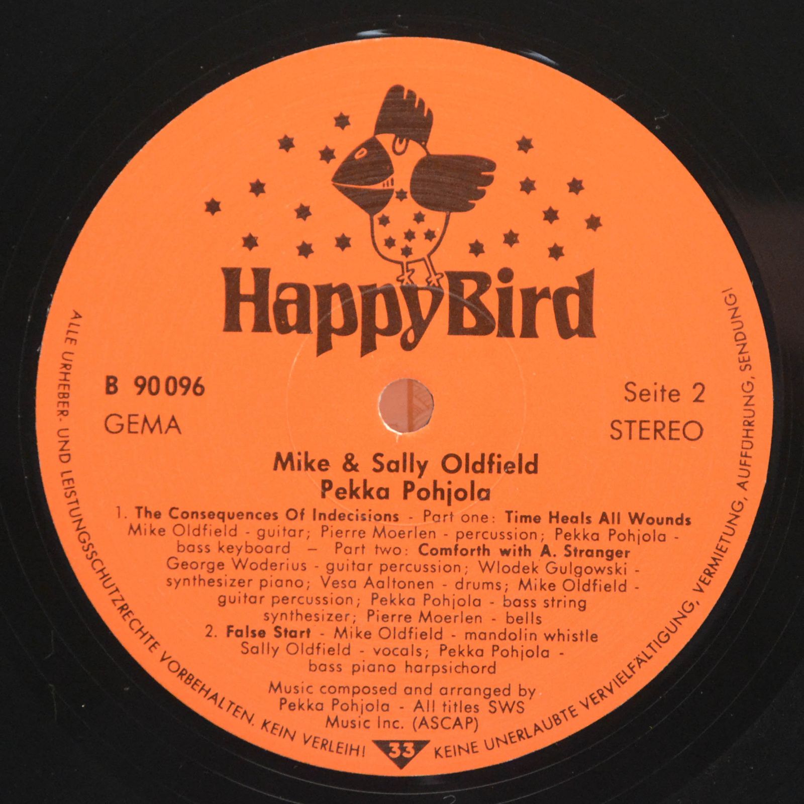 Mike Oldfield — The Consequences Of Indecisions, 1981