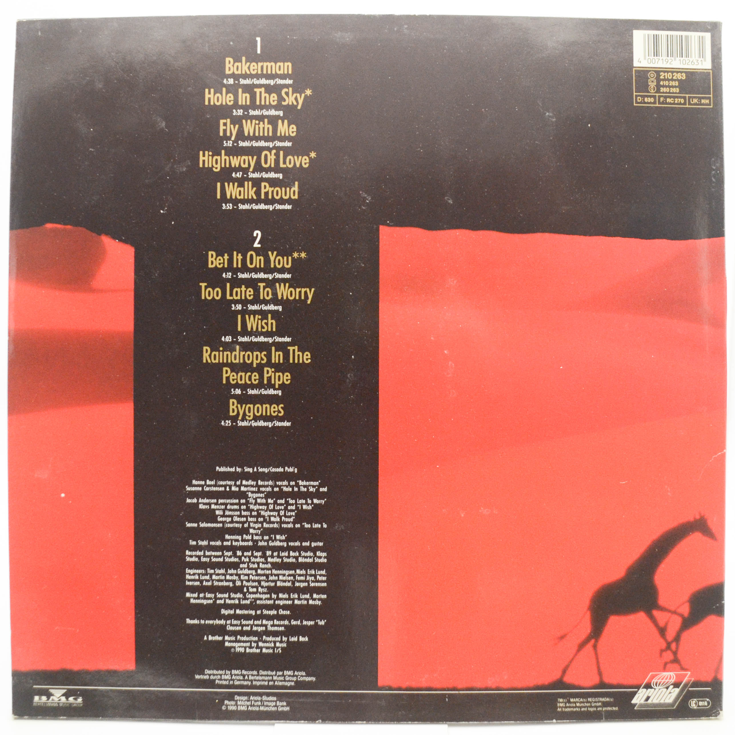 Laid Back — Hole In The Sky, 1990