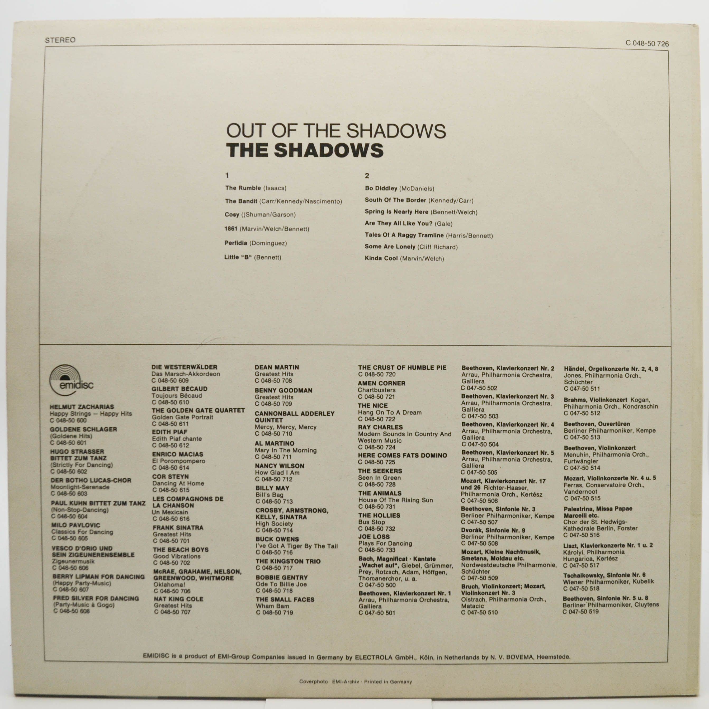 Shadows — Out Of The Shadows, 1970