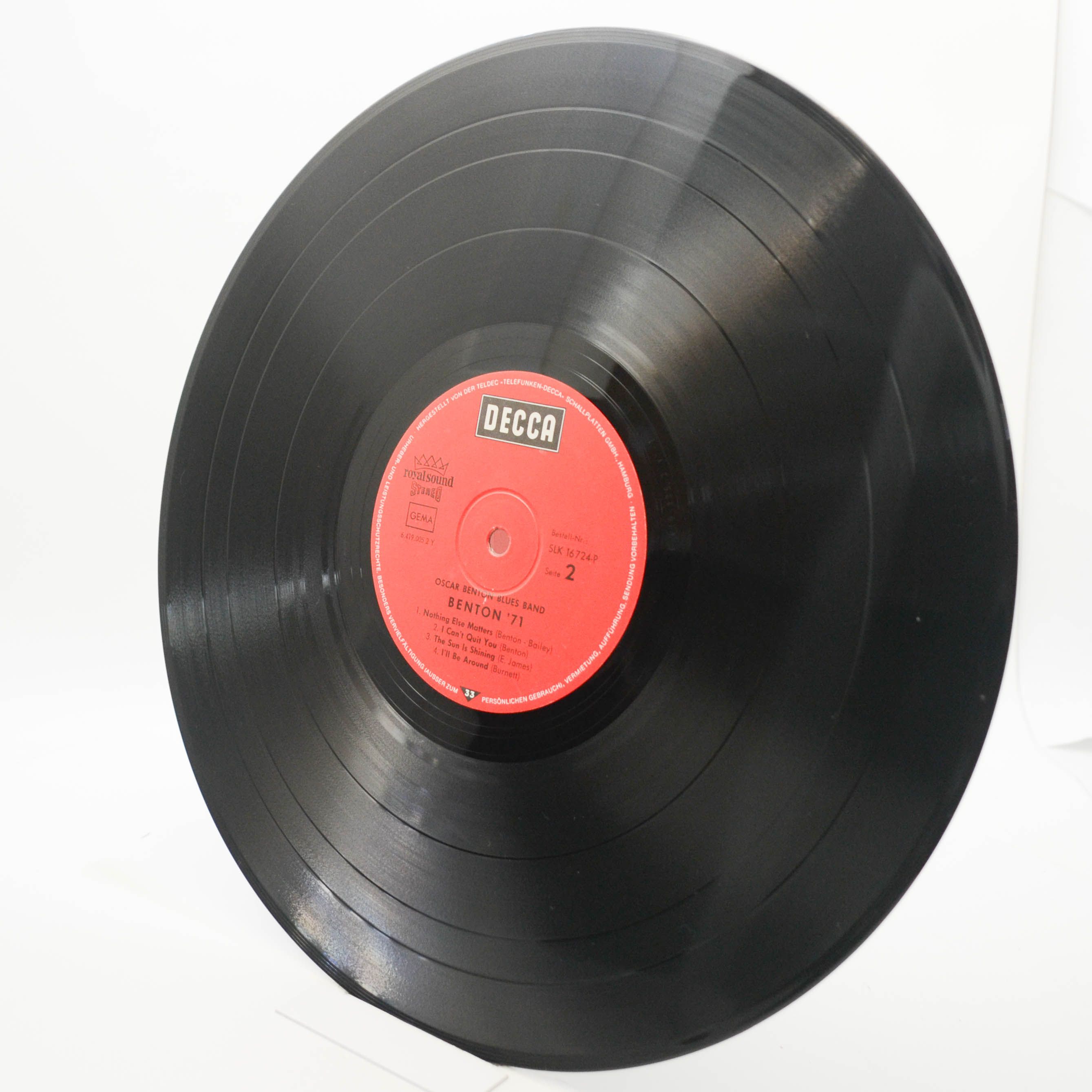 Oscar Benton Blues Band — Benton '71, 1971