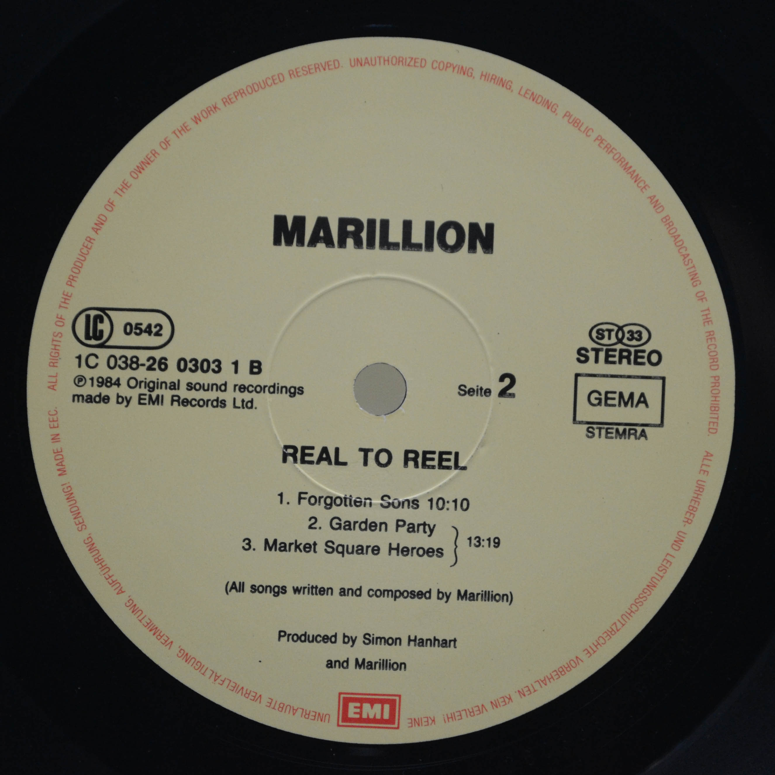 Marillion — Real To Reel, 1984