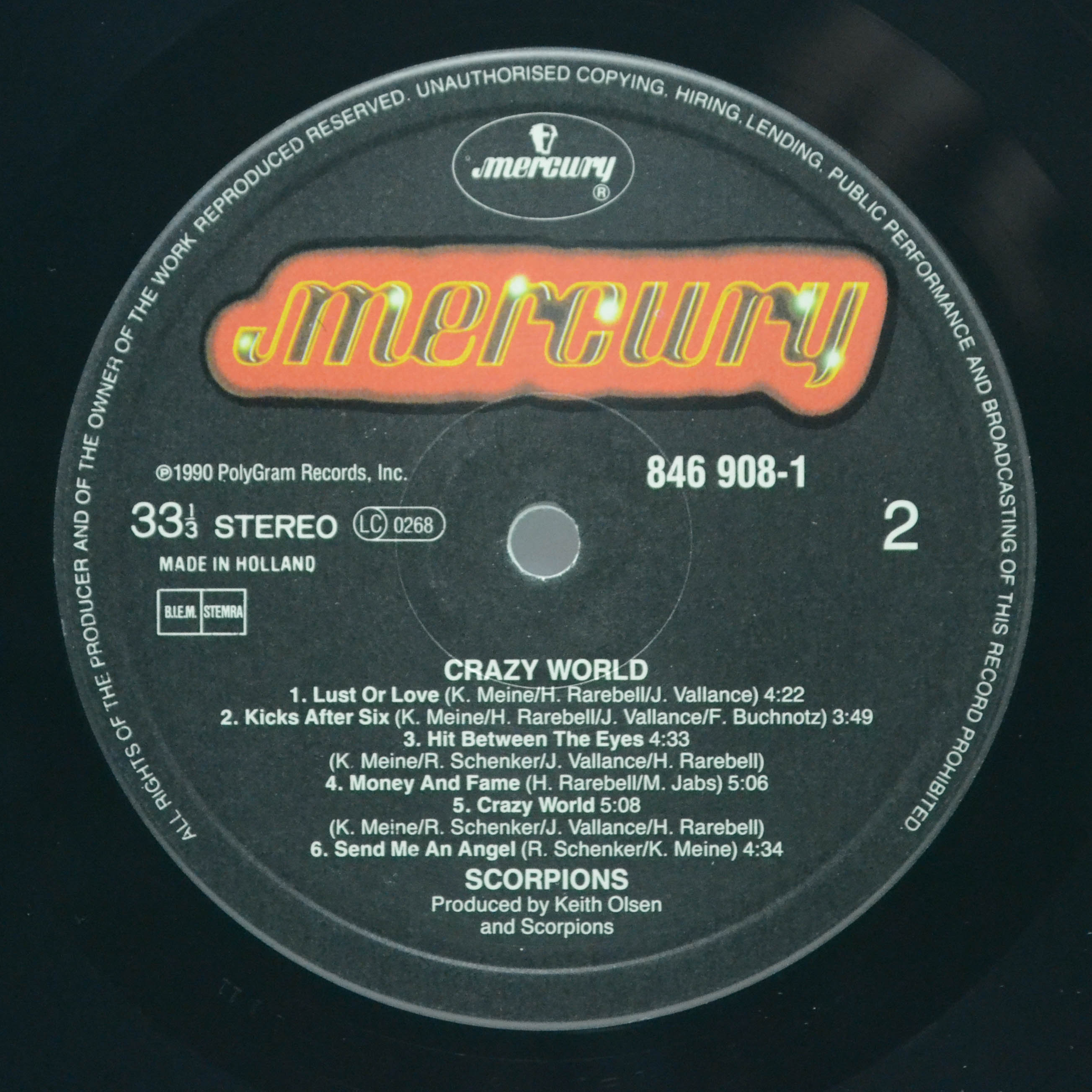 Scorpions — Crazy World, 1990