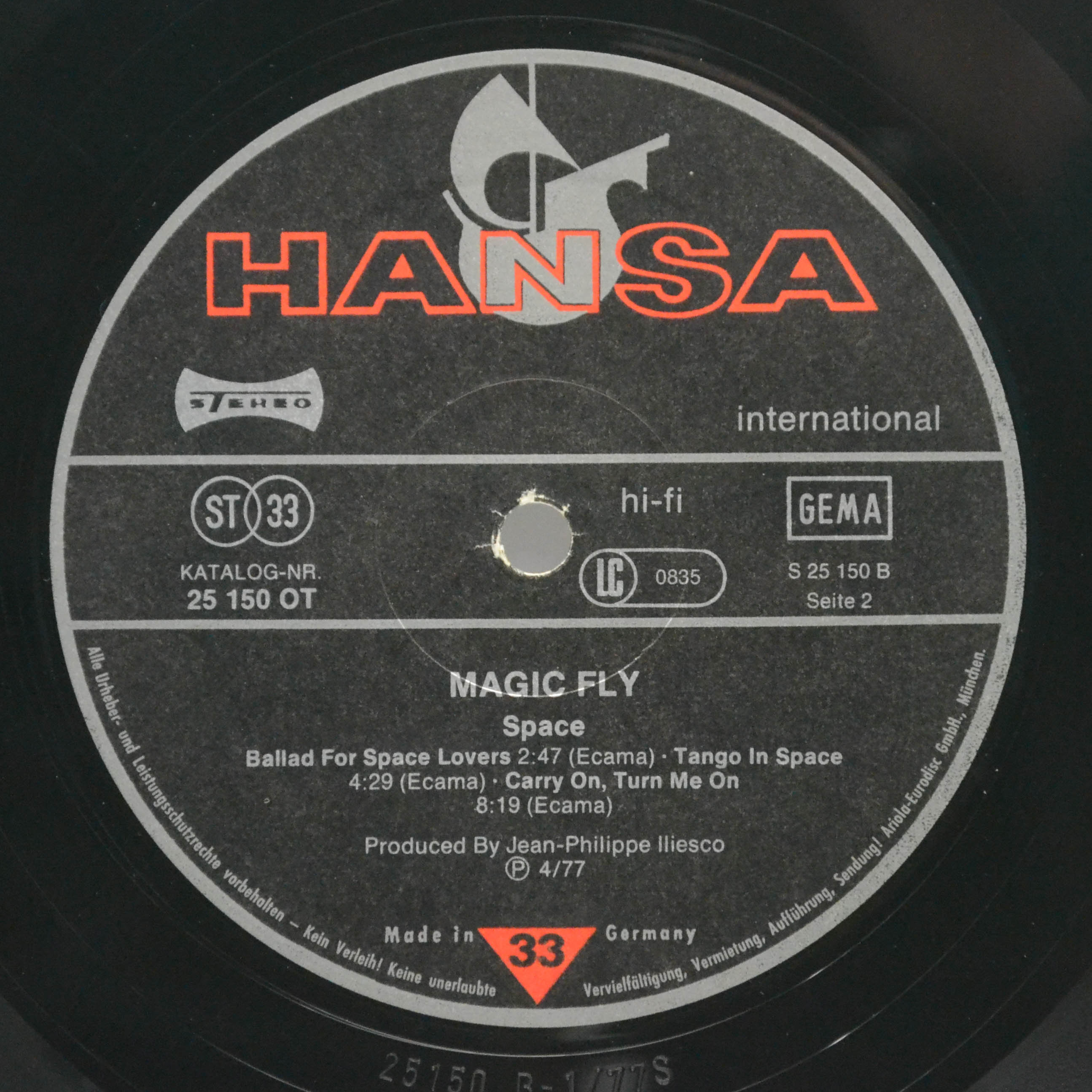 Space — Magic Fly, 1977