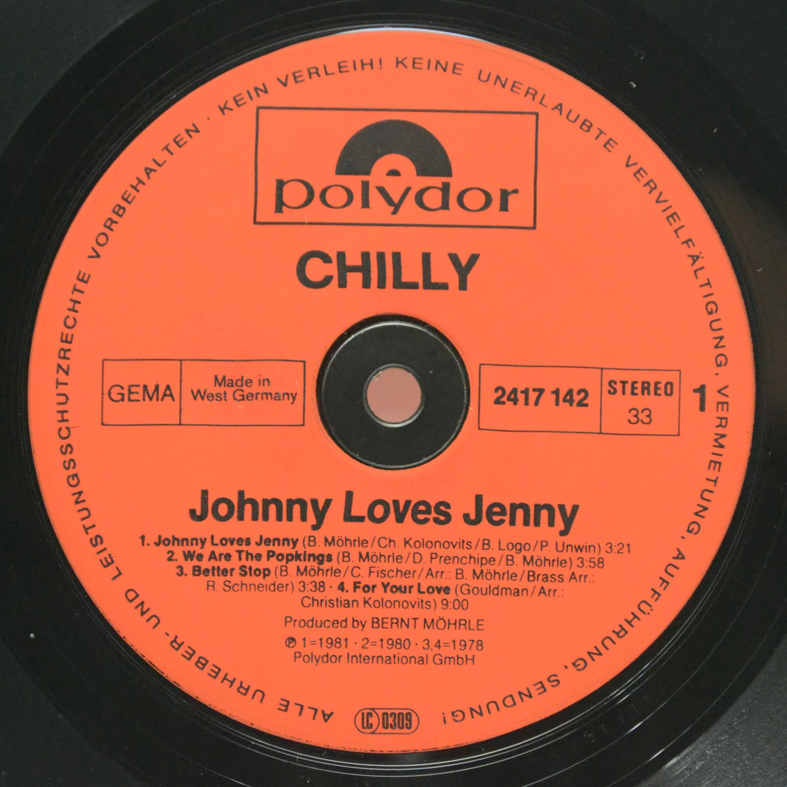 Chilly — Johnny Loves Jenny, 1981
