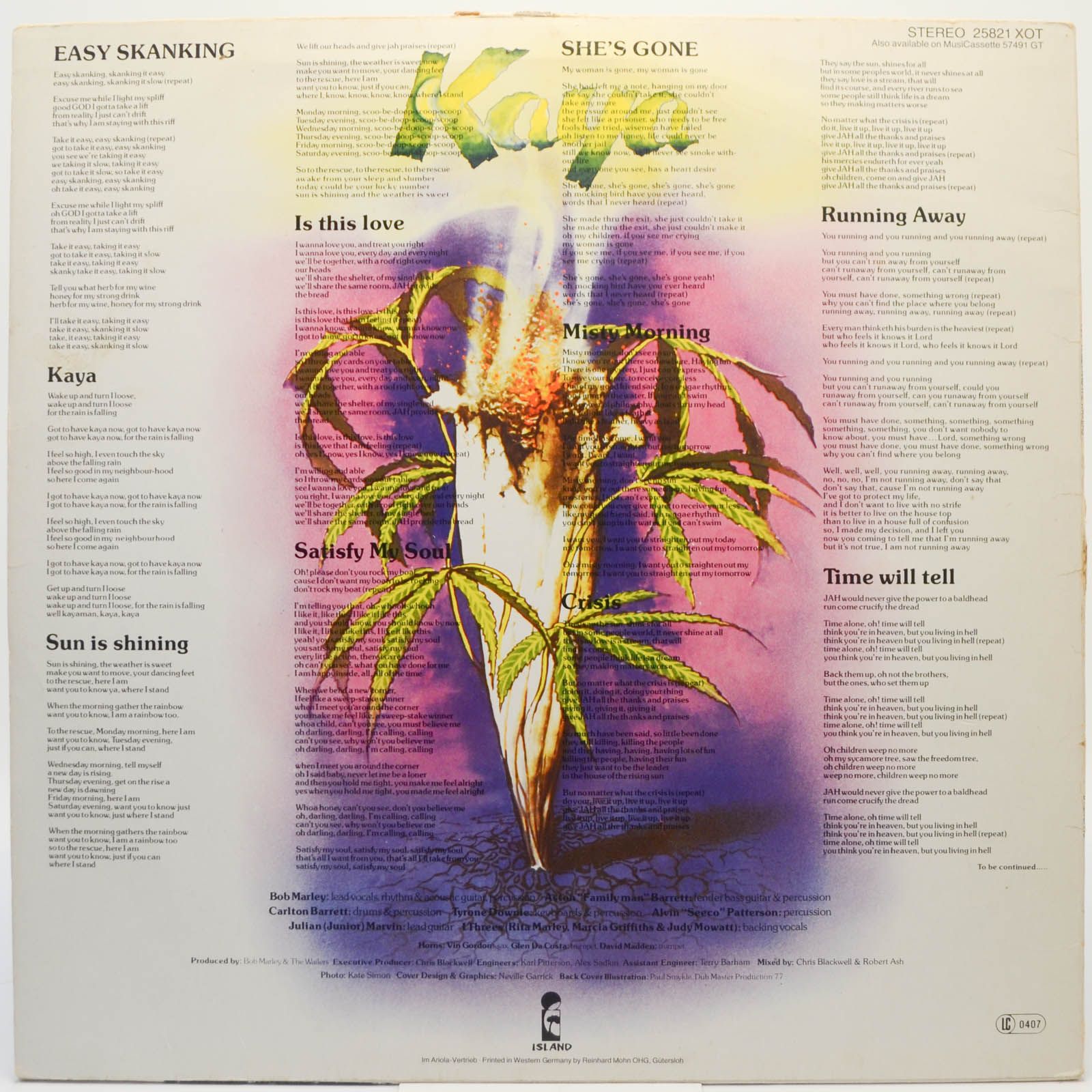 Bob Marley & The Wailers — Kaya, 1978