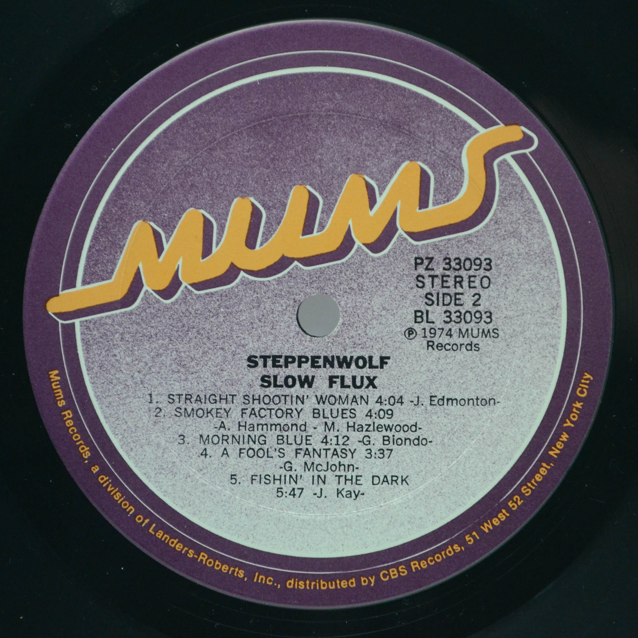 Steppenwolf — Slow Flux (1-st, USA), 1974