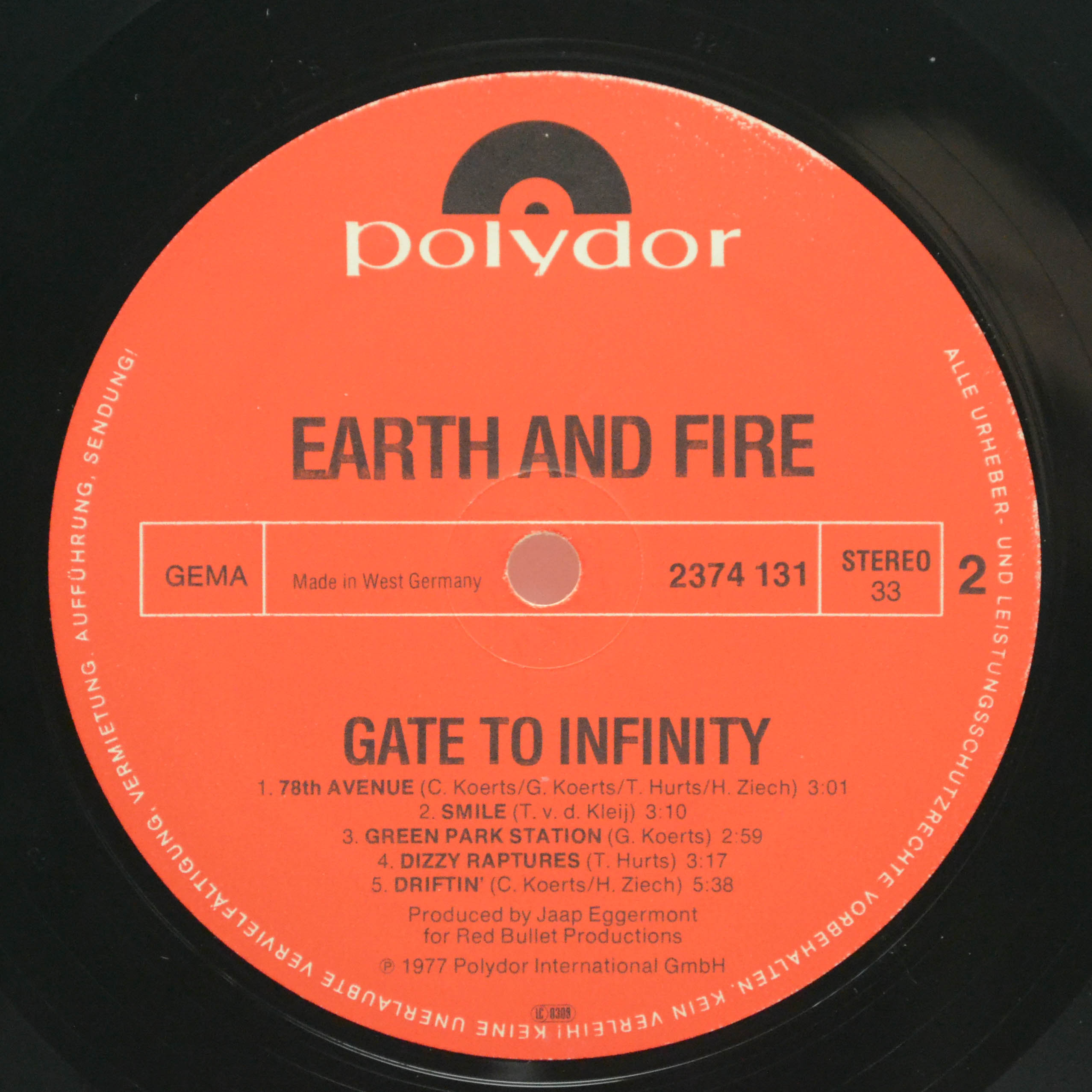 Earth And Fire — Gate To Infinity, 1977