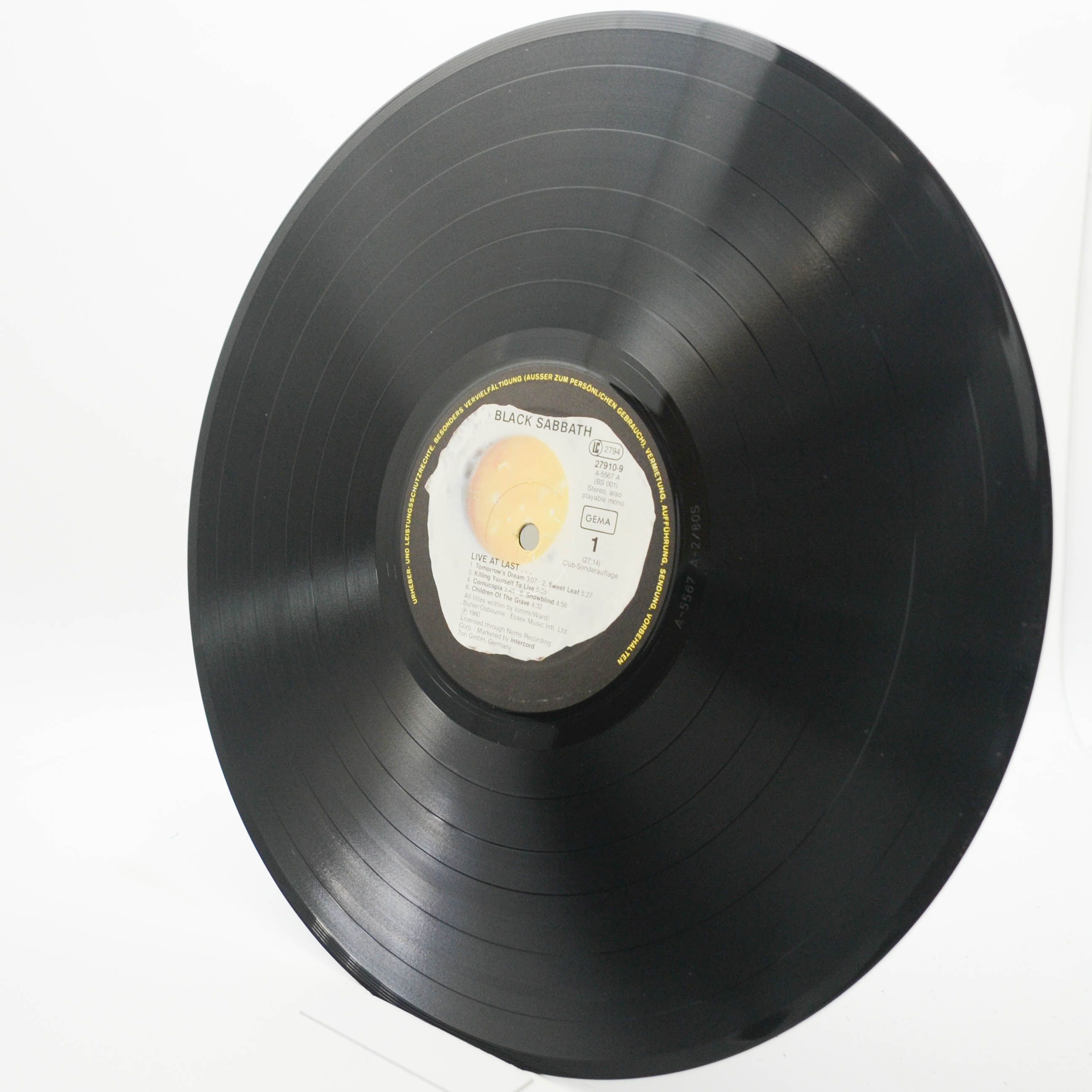 Black Sabbath — Live At Last, 1980