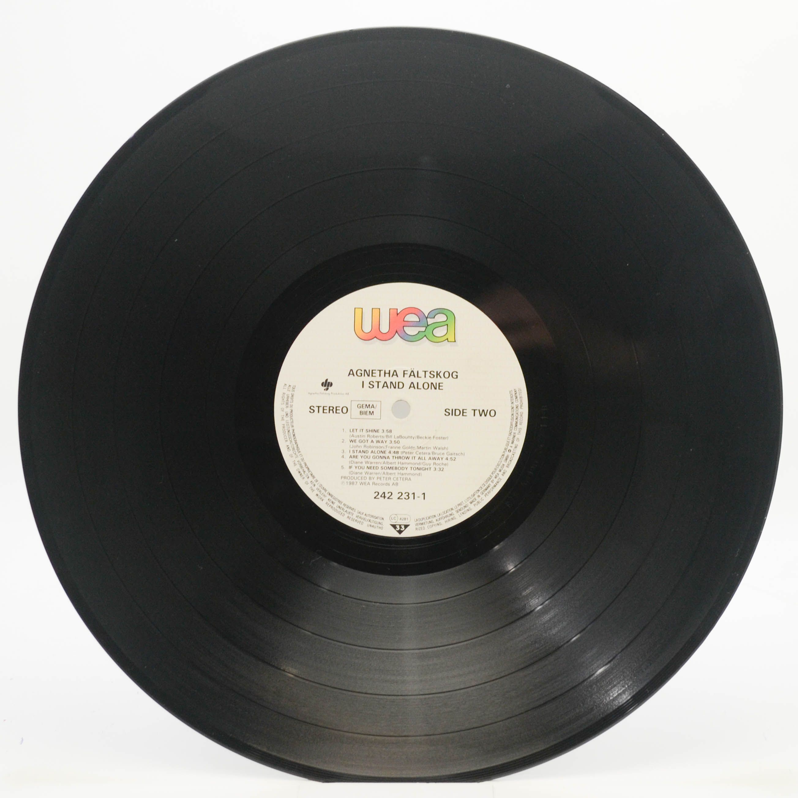 Agnetha Fältskog — I Stand Alone, 1987