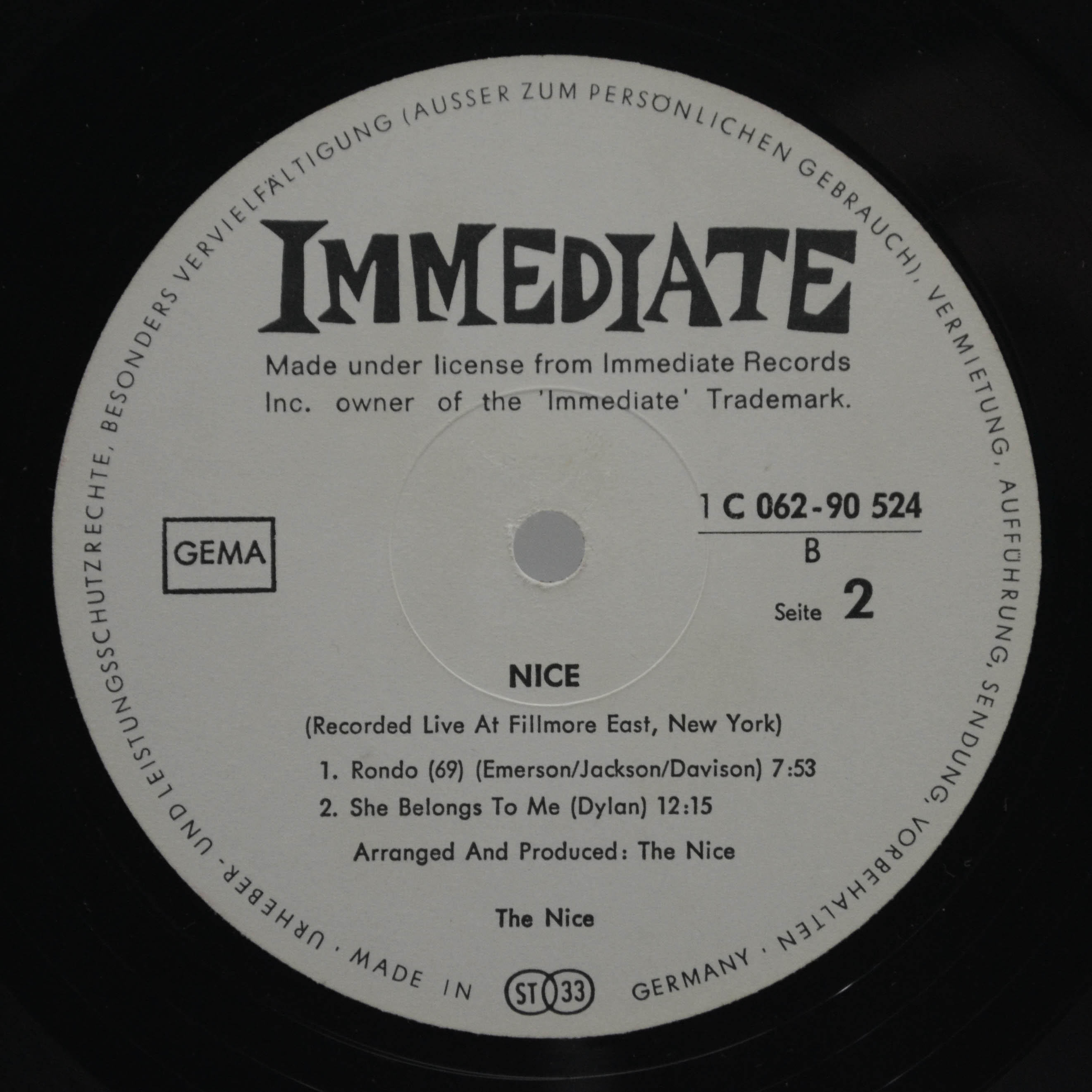Nice — Nice, 1969