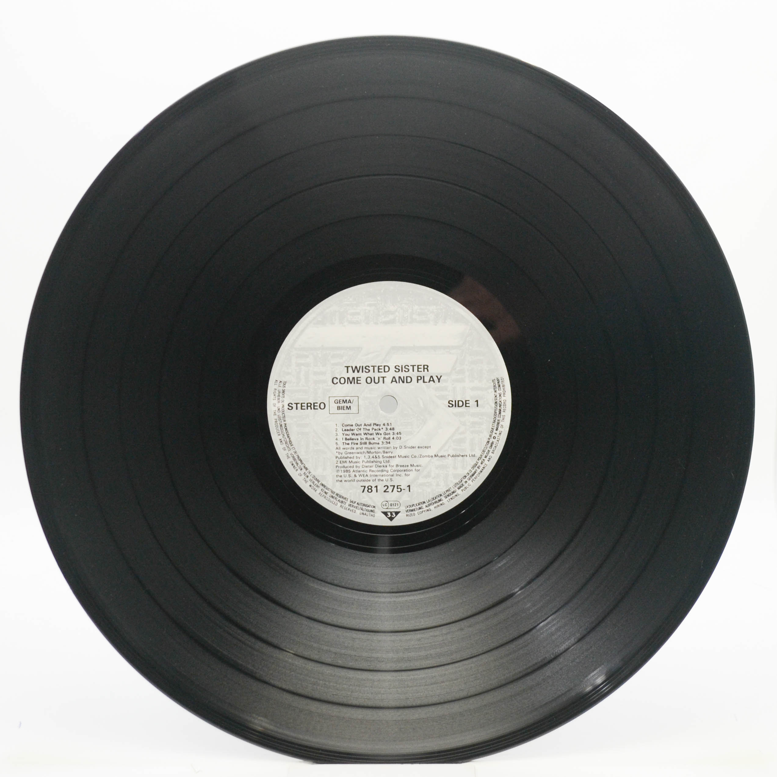 Twisted Sister — Come Out And Play, 1985