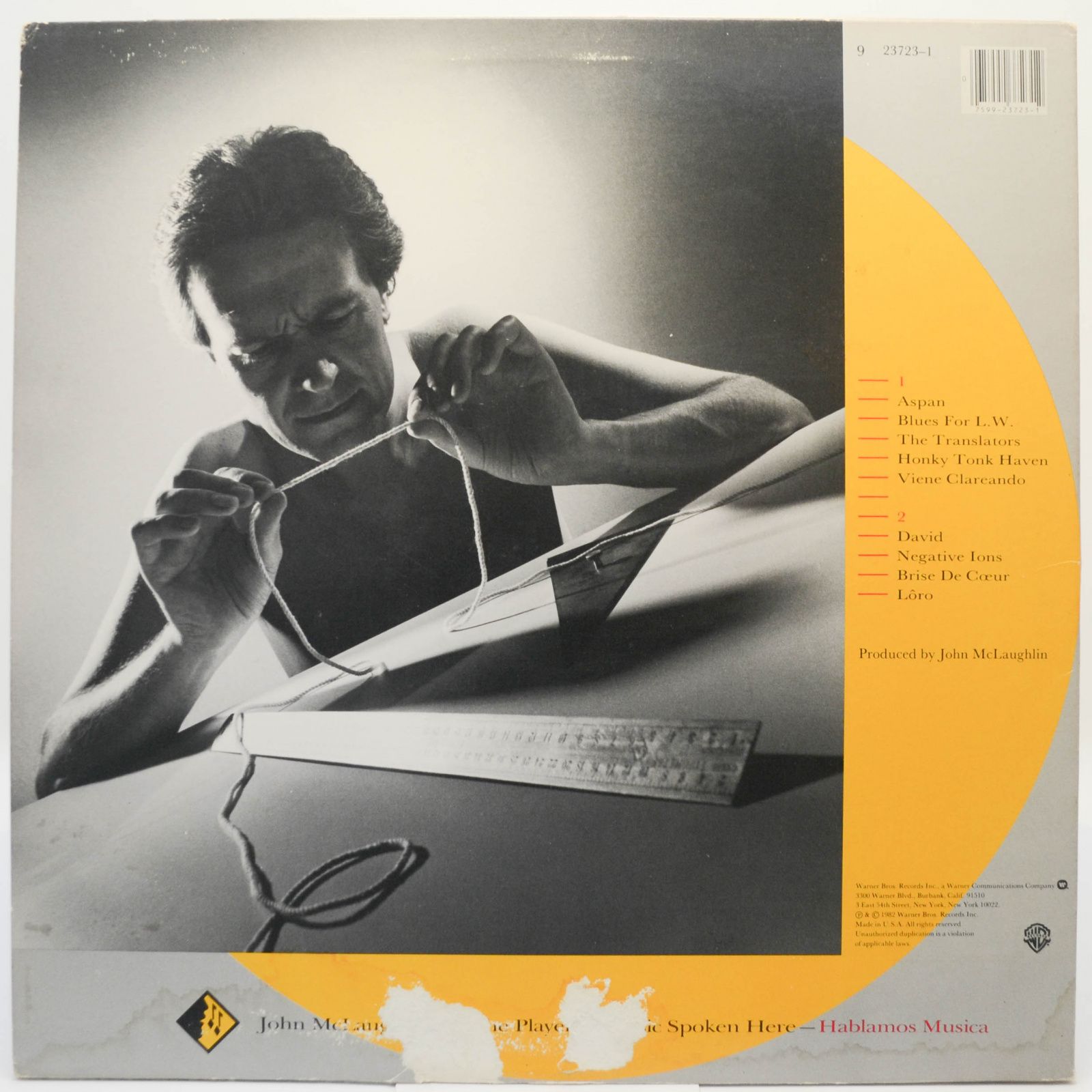 John McLaughlin — Music Spoken Here (USA), 1982