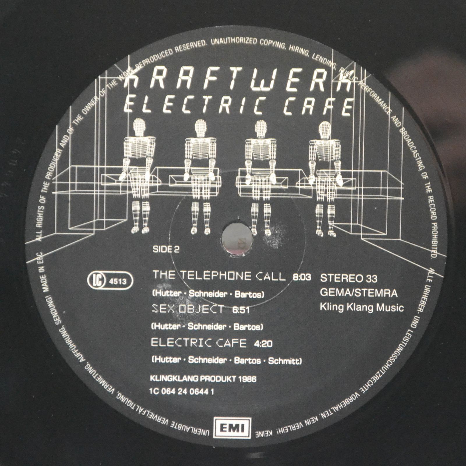 Kraftwerk — Electric Cafe, 1986