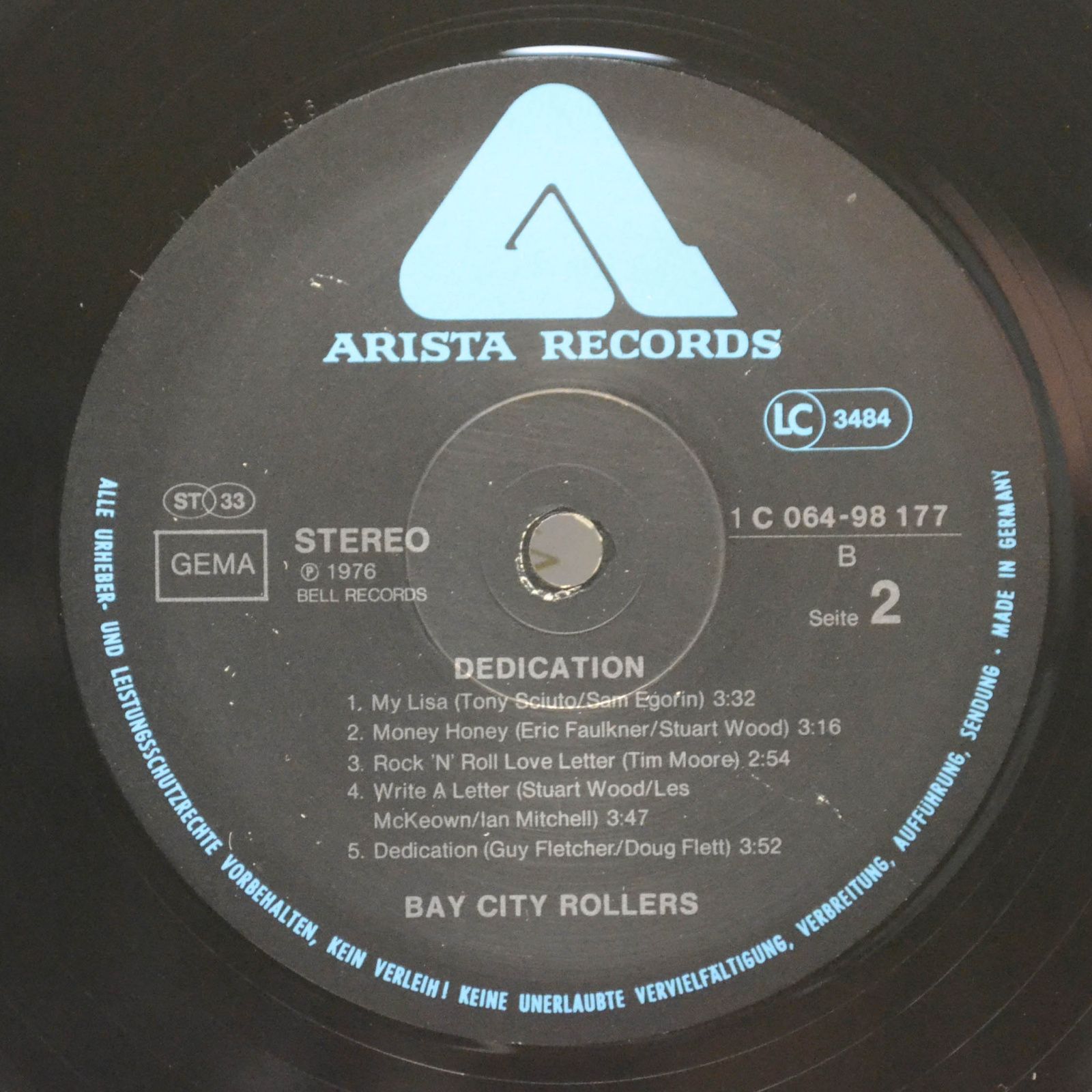 Bay City Rollers — Dedication, 1976