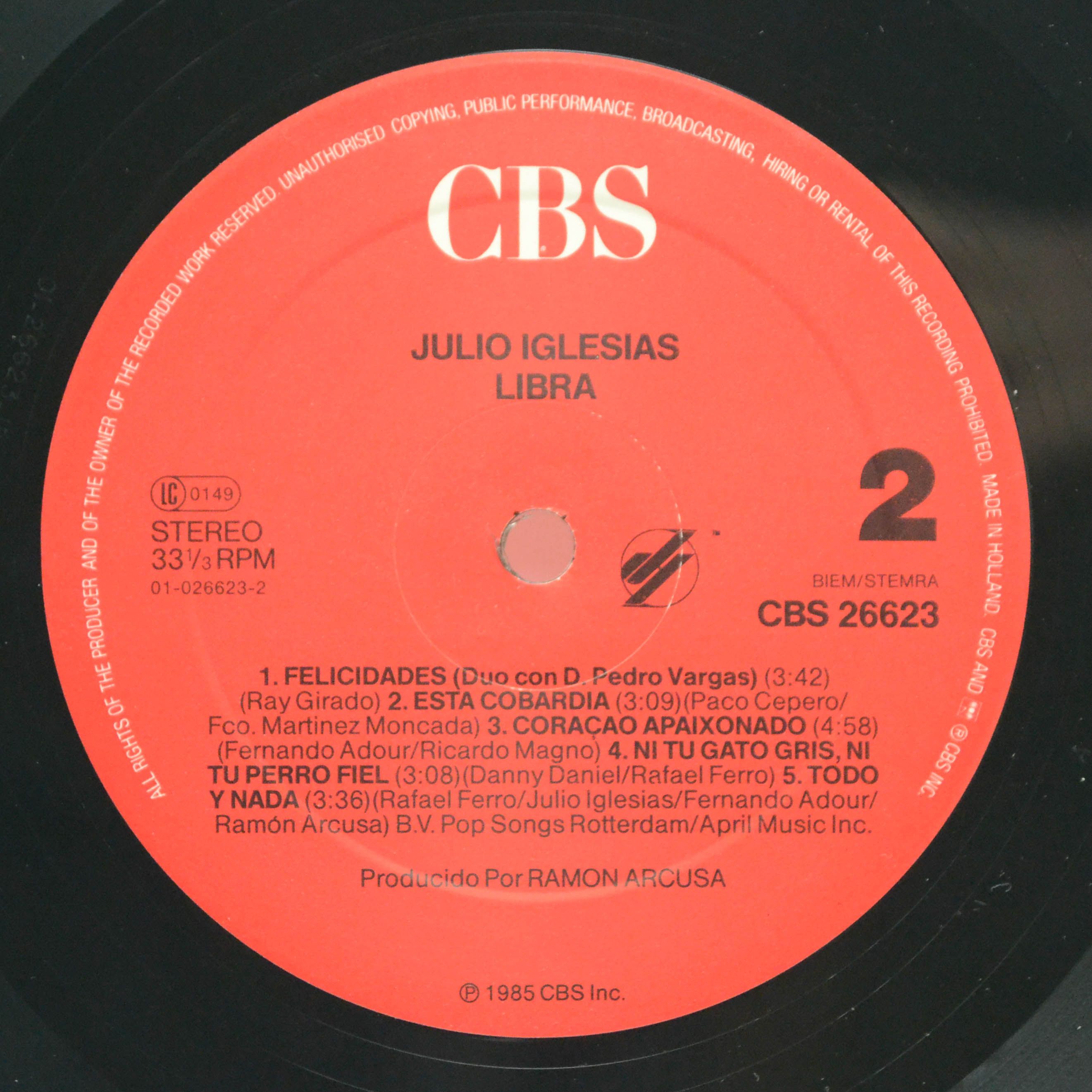 Julio Iglesias — Libra, 1985