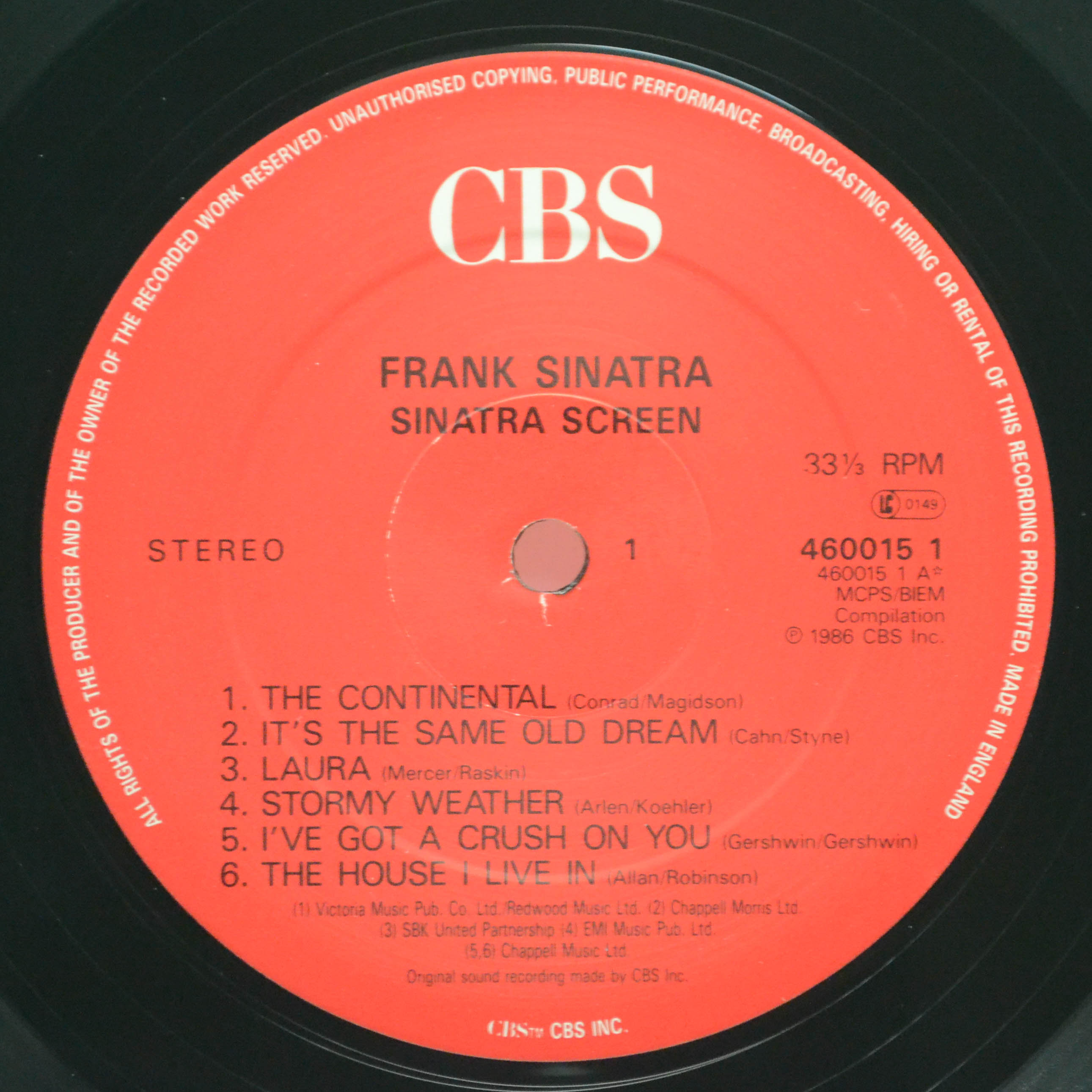 Frank Sinatra — Sinatra Screen, 1987