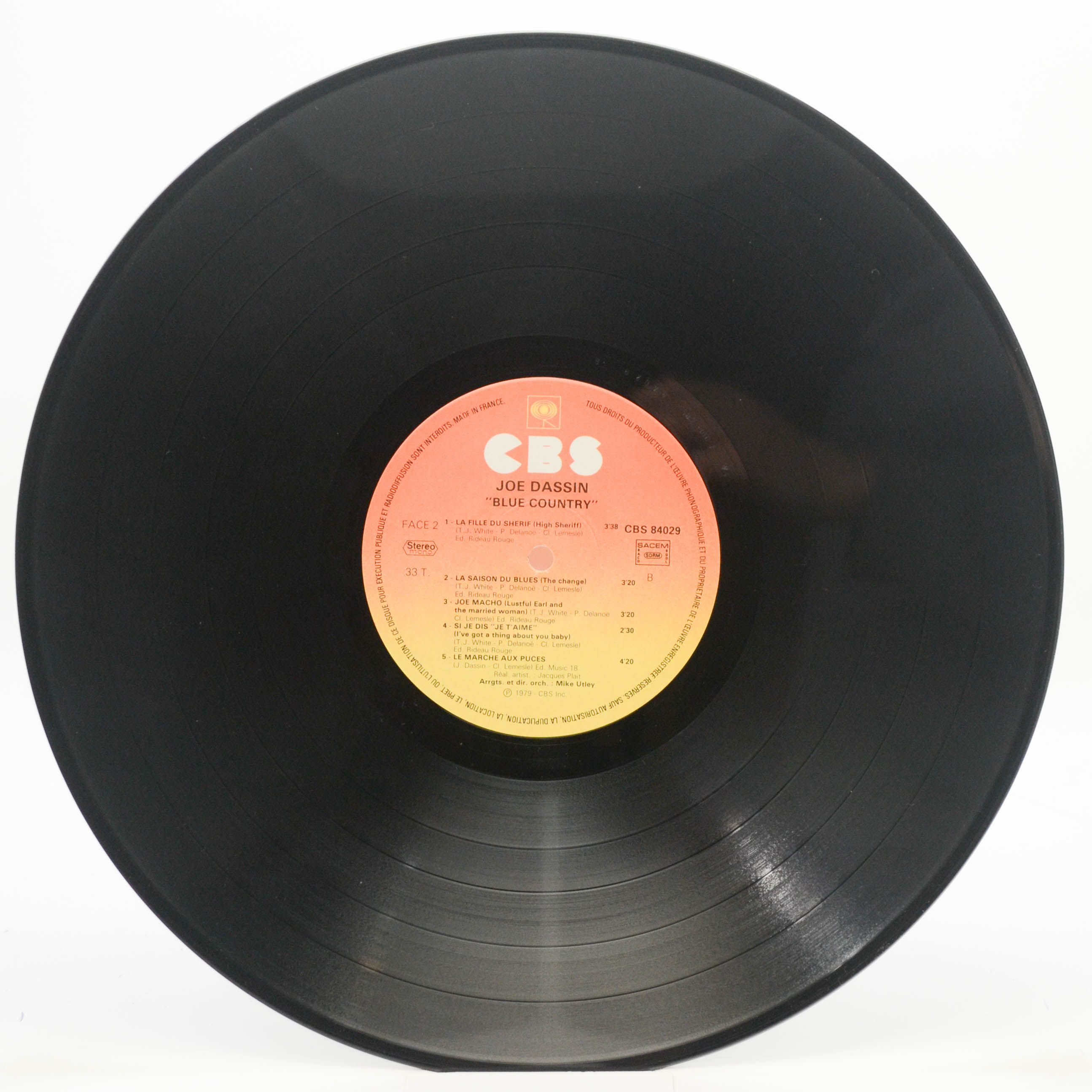 Joe Dassin — Blue Country (1-st, France), 1979