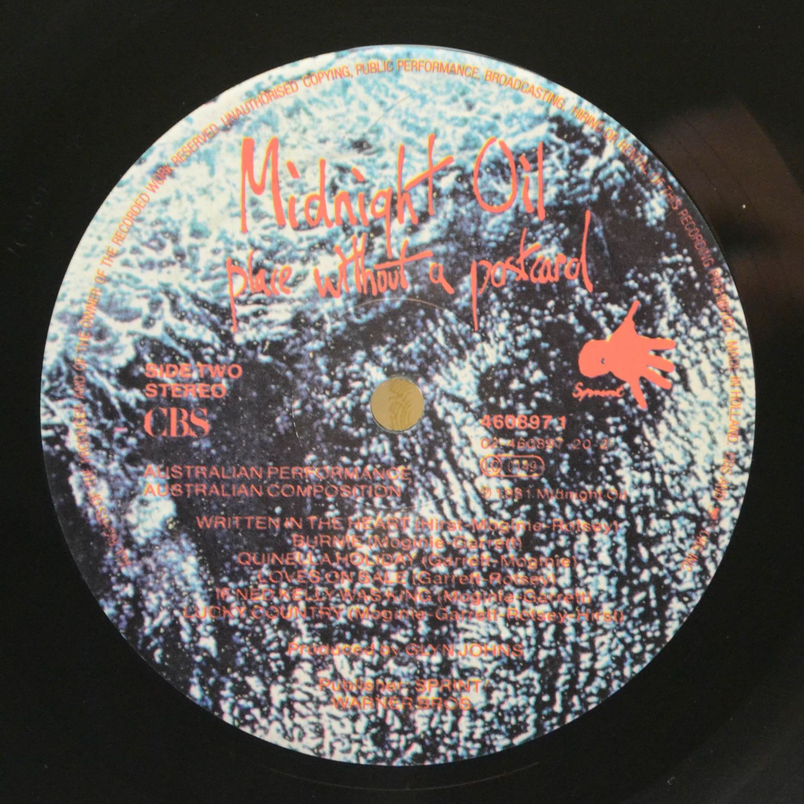 Midnight Oil — Place Without A Postcard, 1981