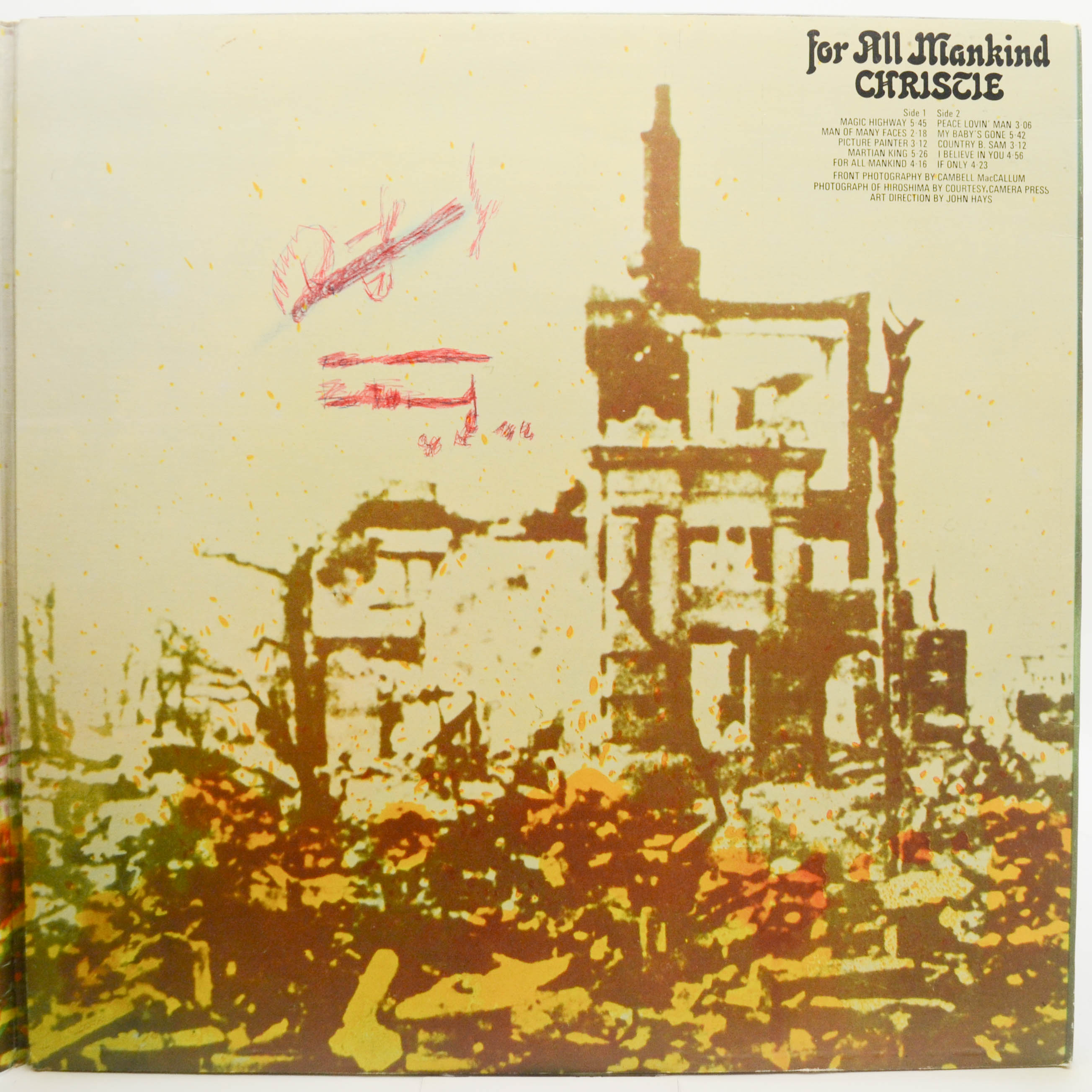 Christie — For All Mankind (1-st, UK), 1971