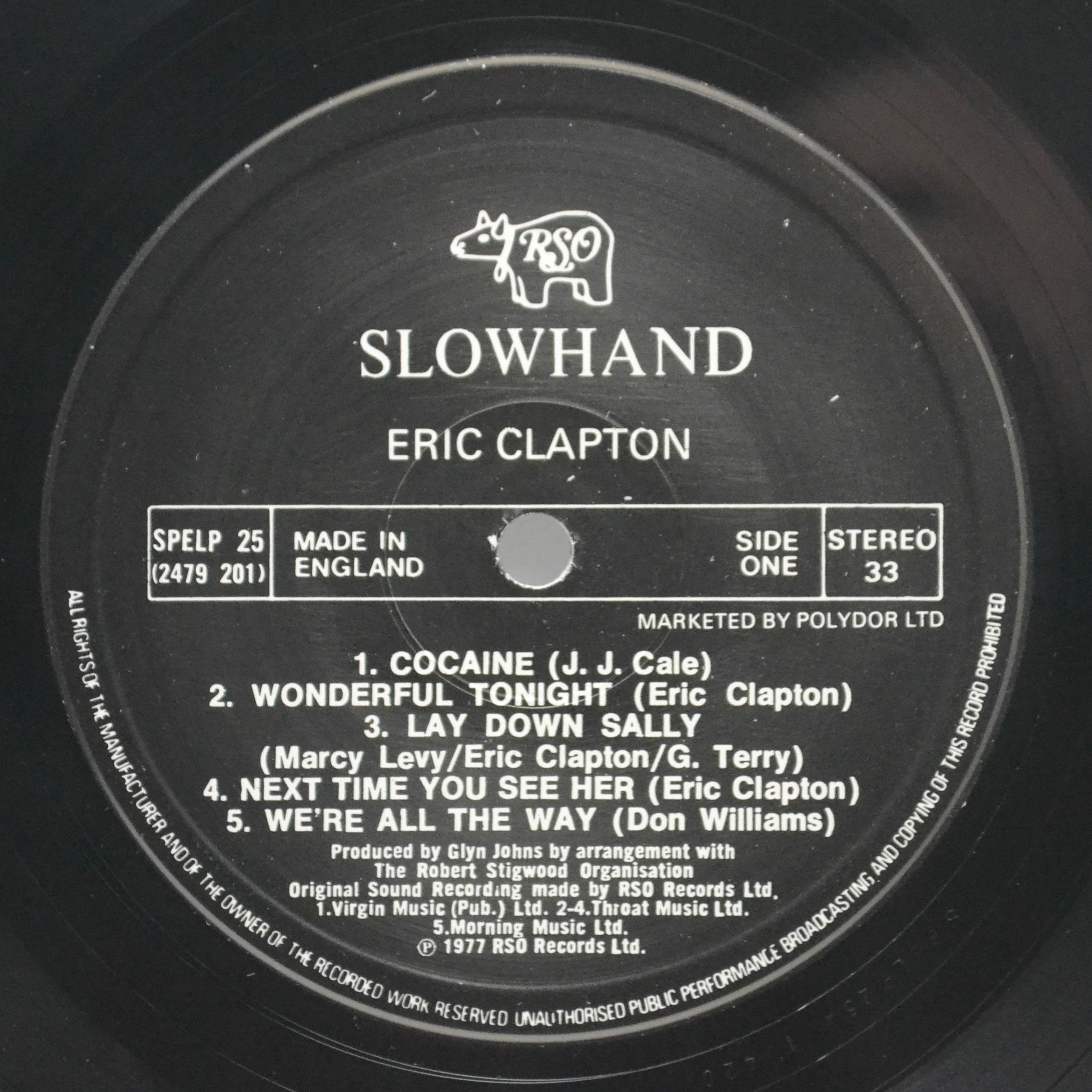 Eric Clapton — Slowhand (UK), 1977