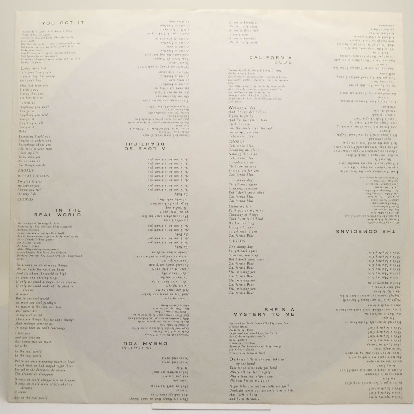 Roy Orbison — Mystery Girl, 1989