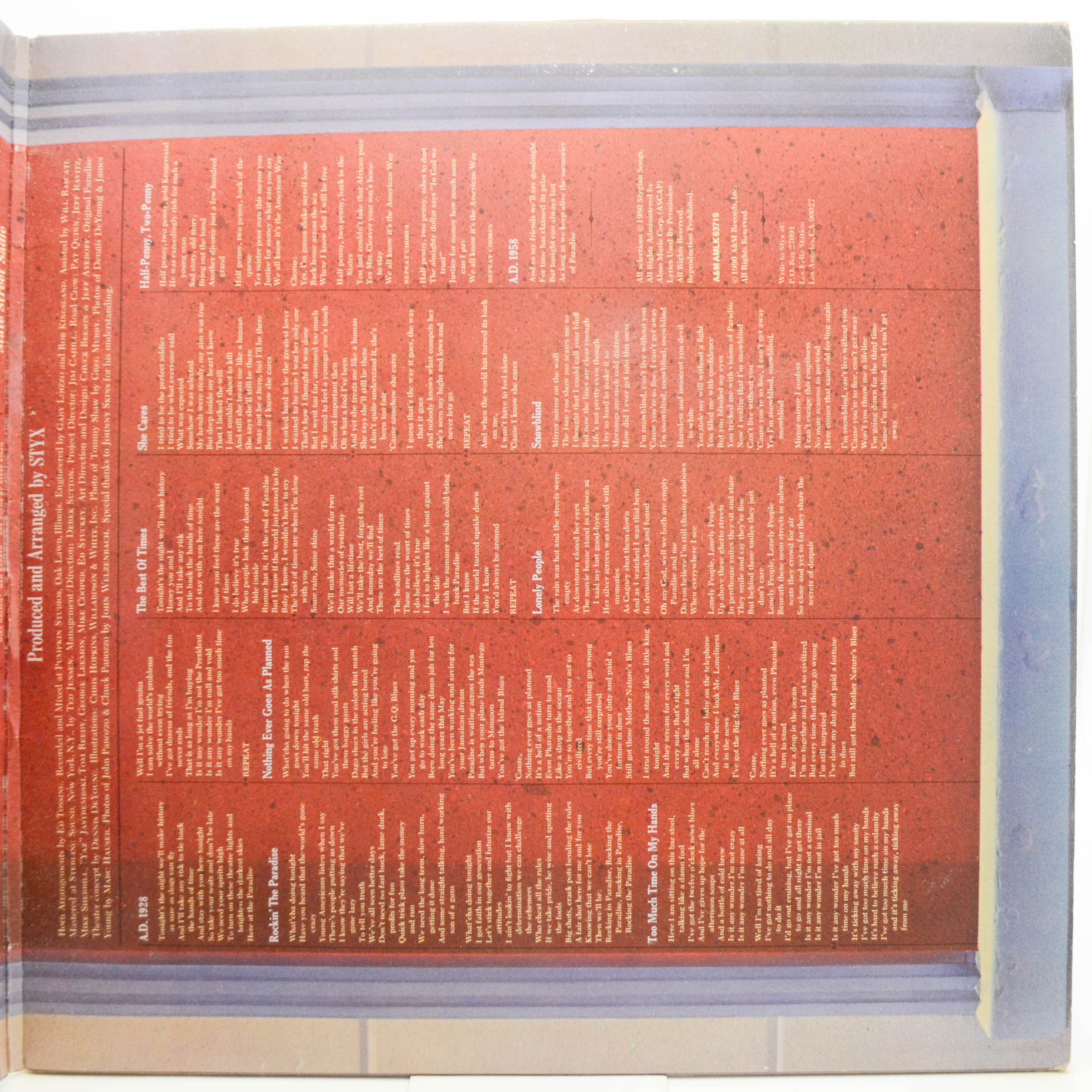 Styx — Paradise Theatre, 1981