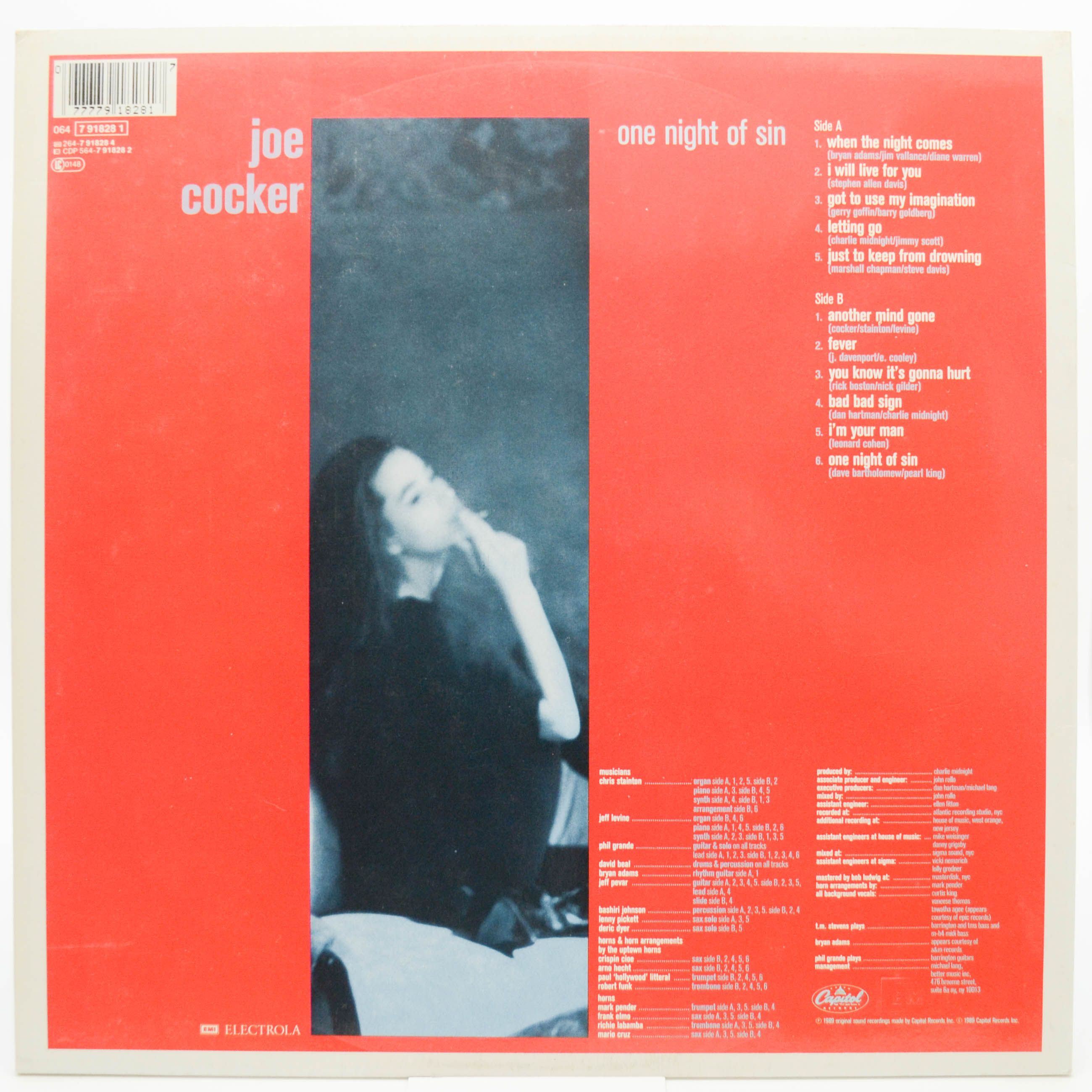 Joe Cocker — One Night Of Sin, 1989
