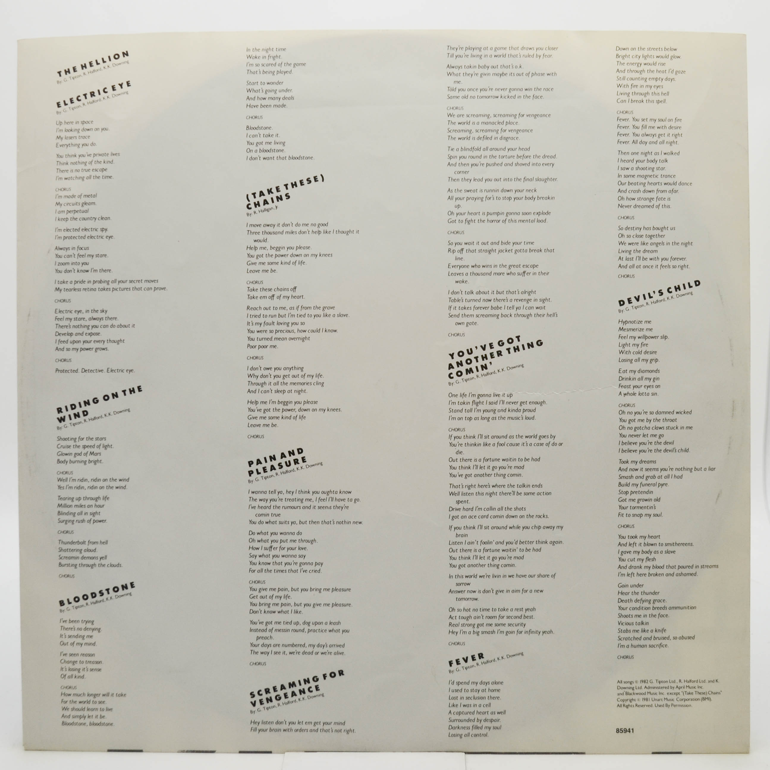 Judas Priest — Screaming For Vengeance, 1982