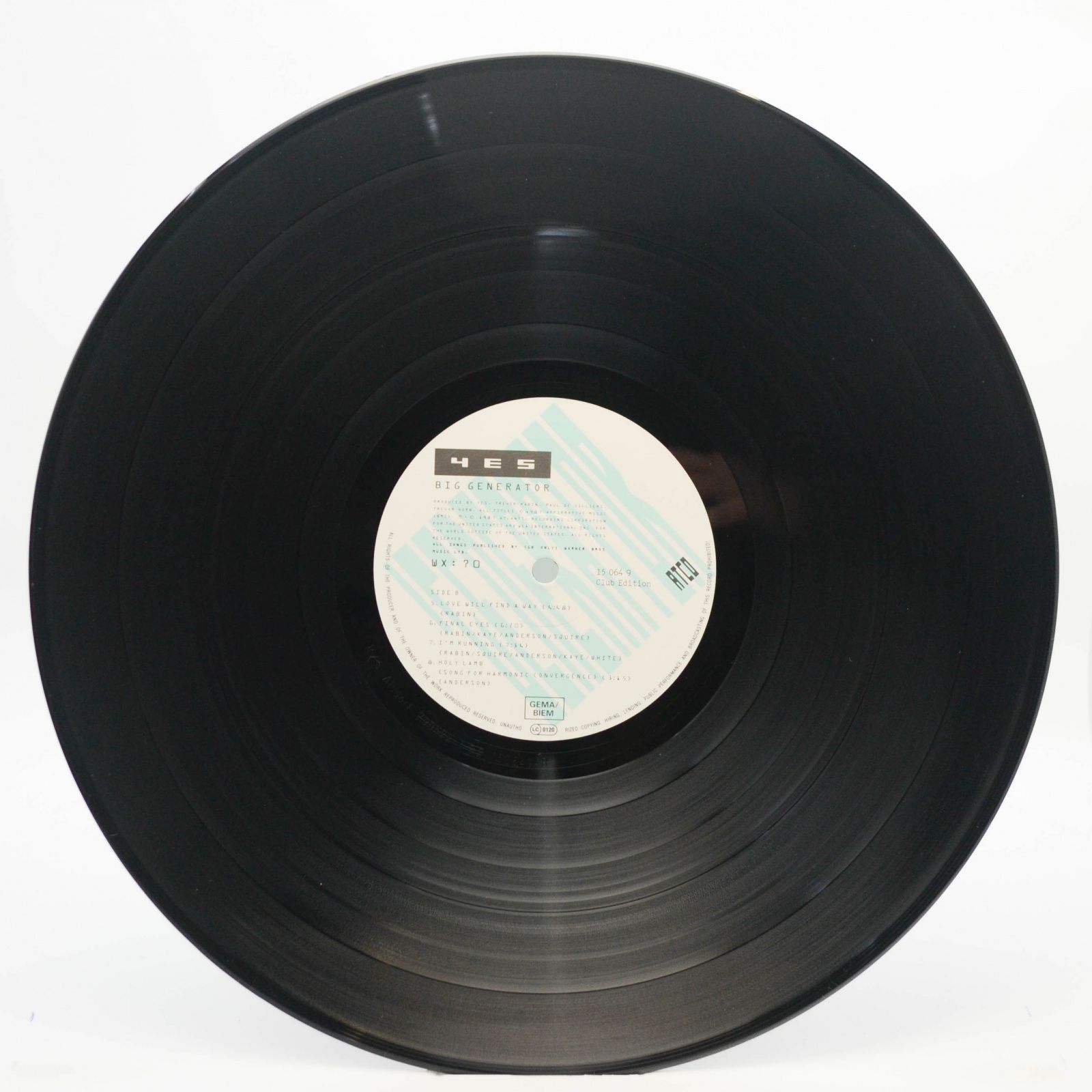 Yes — Big Generator, 1987