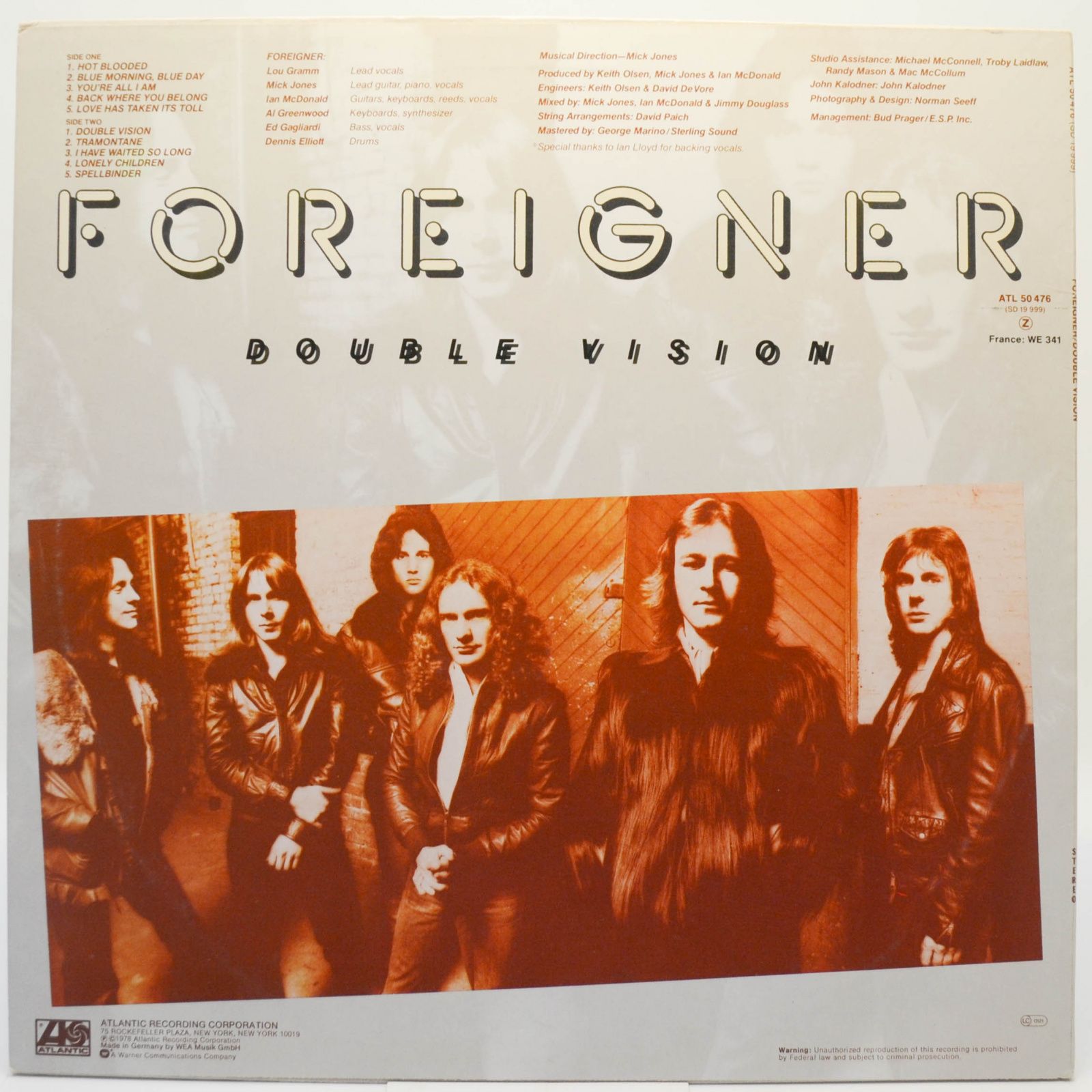 Foreigner — Double Vision, 1978