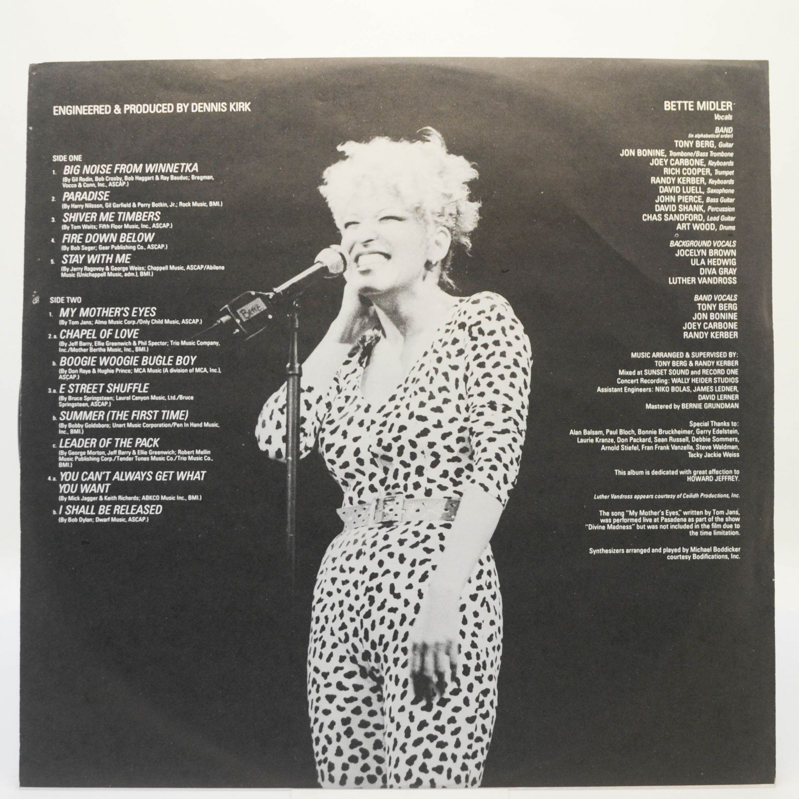 Bette Midler — Divine Madness, 1980