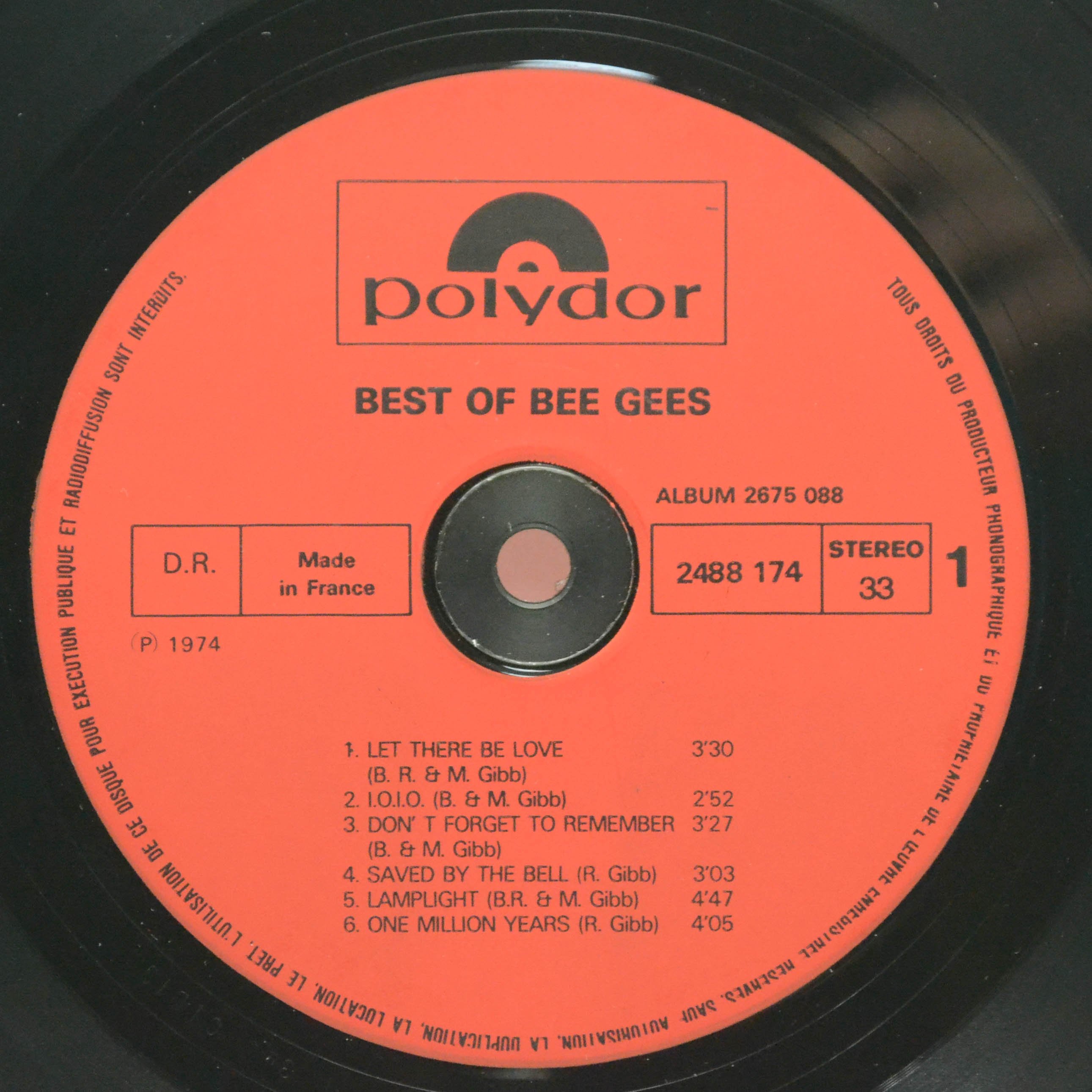 Bee Gees — Best Of Bee Gees (2LP), 1974