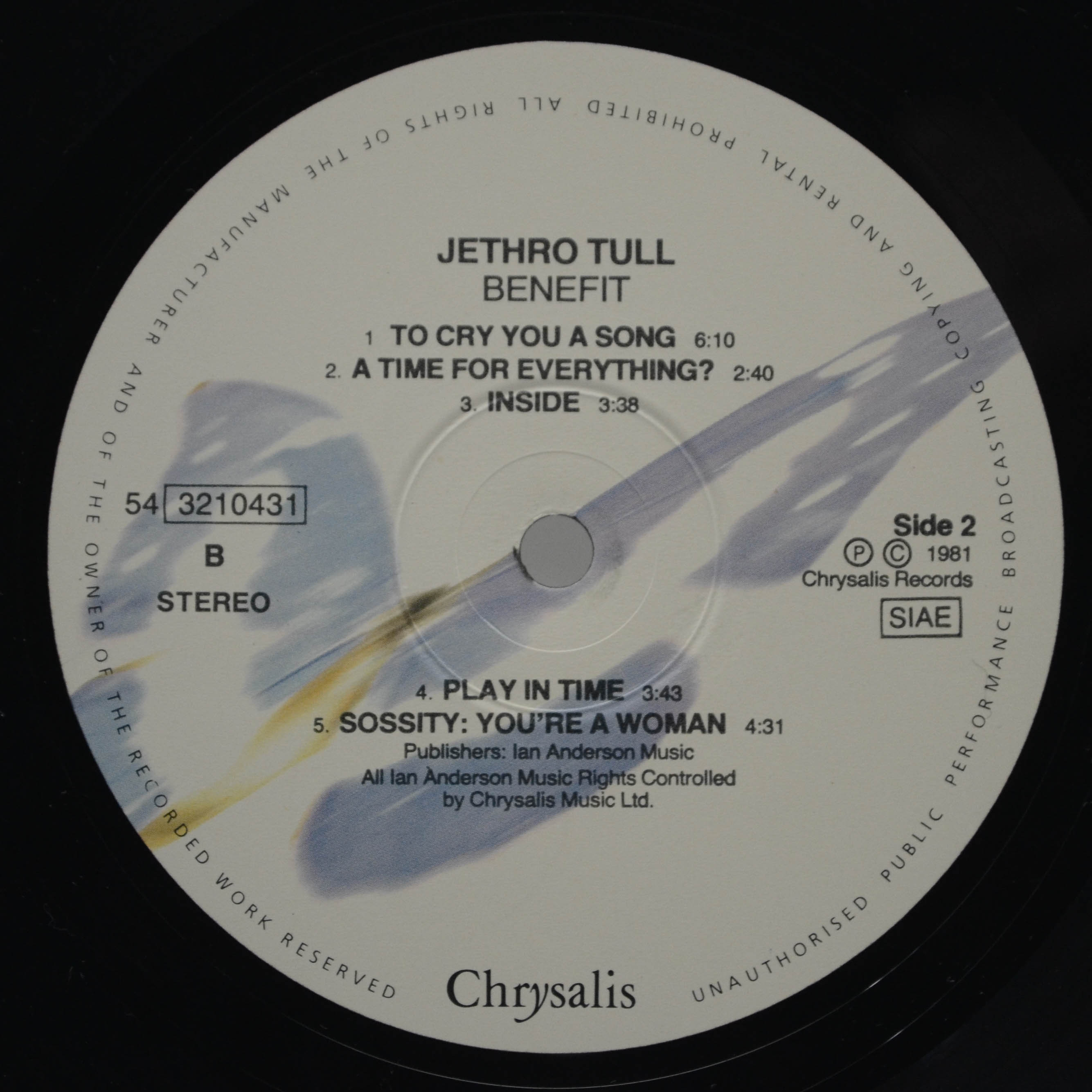 Jethro Tull — Benefit, 1970