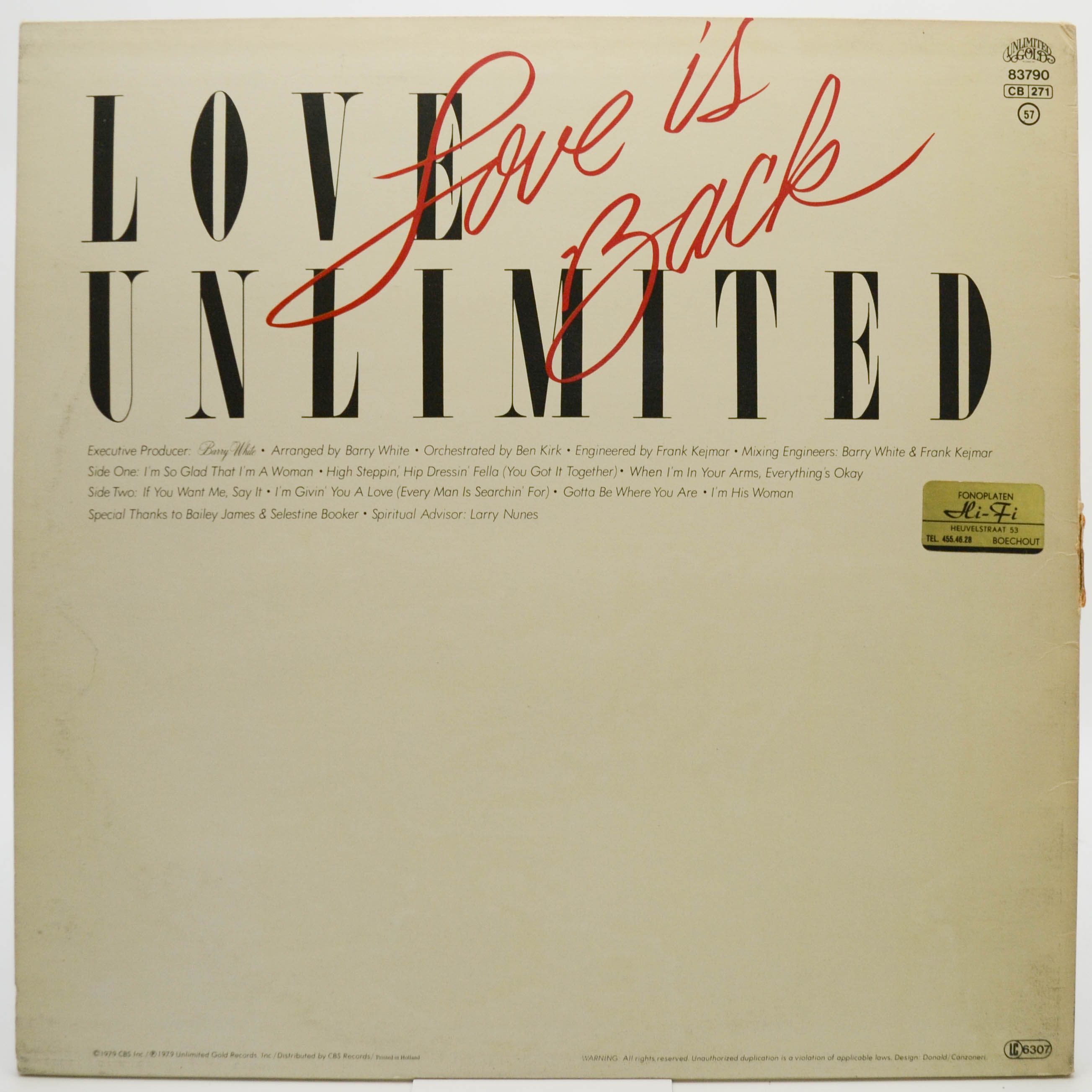 Love Unlimited — Love Is Back, 1979