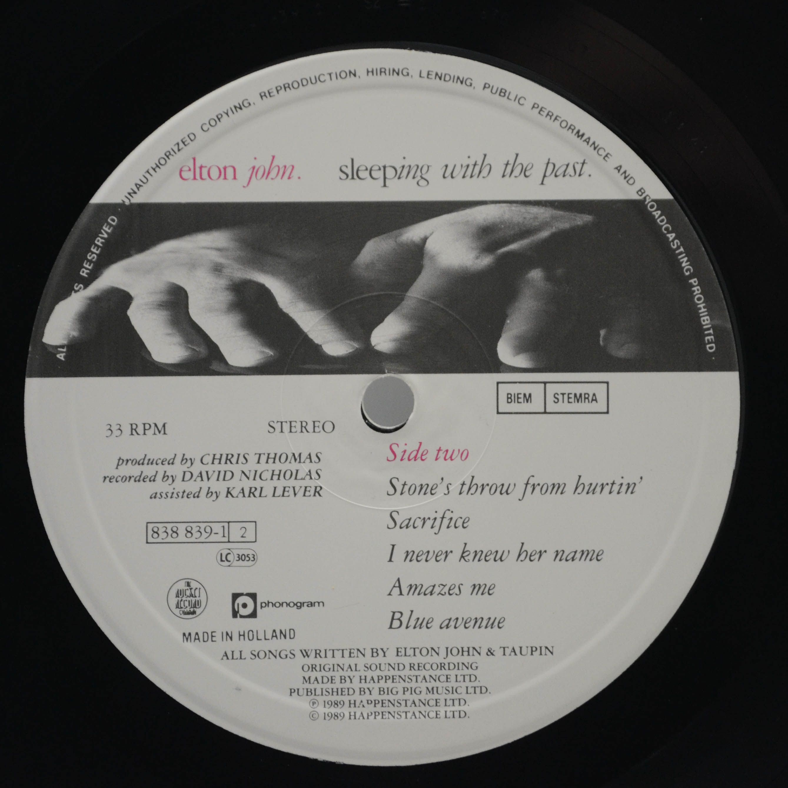 Elton John — Sleeping With The Past, 1989