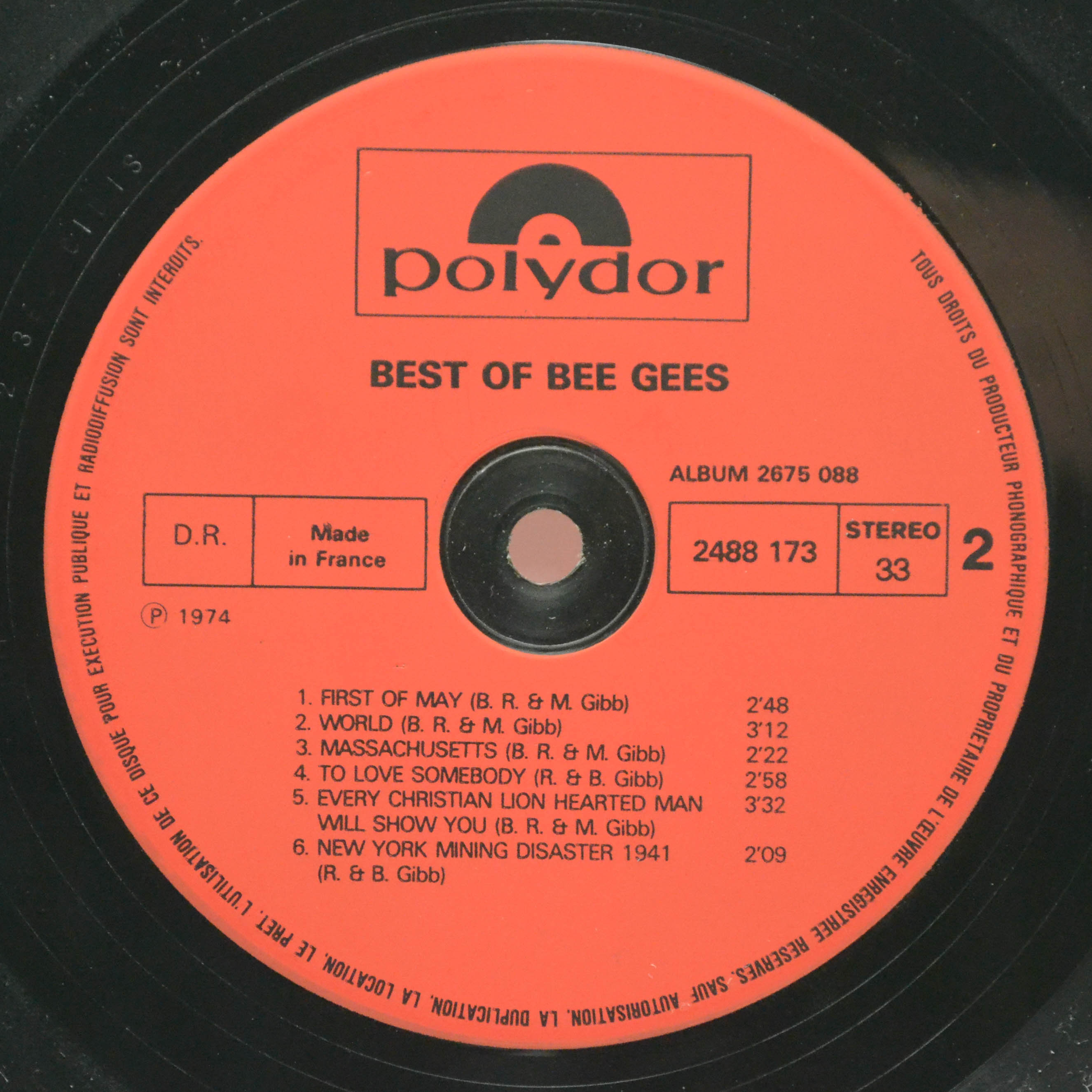 Bee Gees — Best Of Bee Gees (2LP), 1975