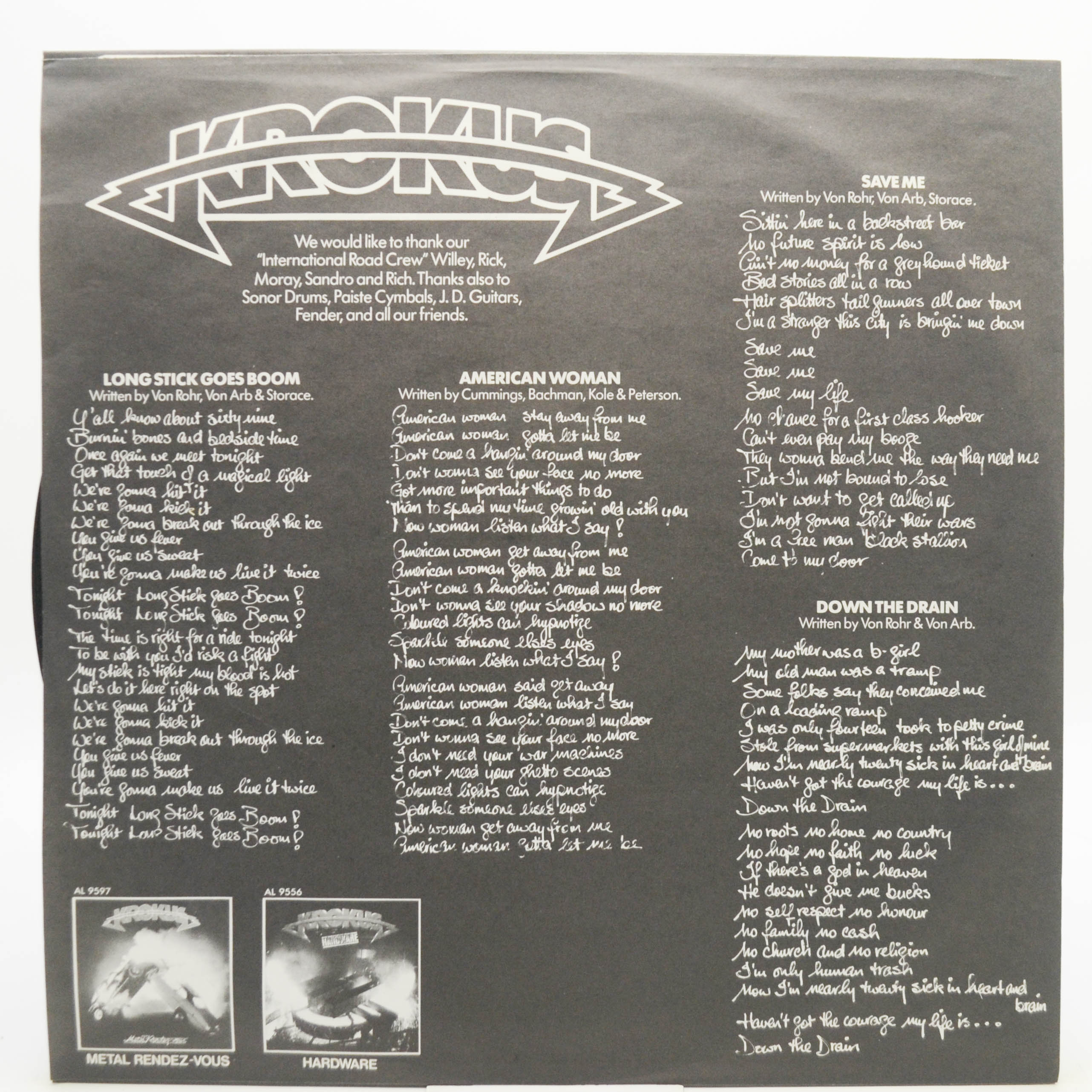 Krokus — One Vice At A Time (USA), 1982