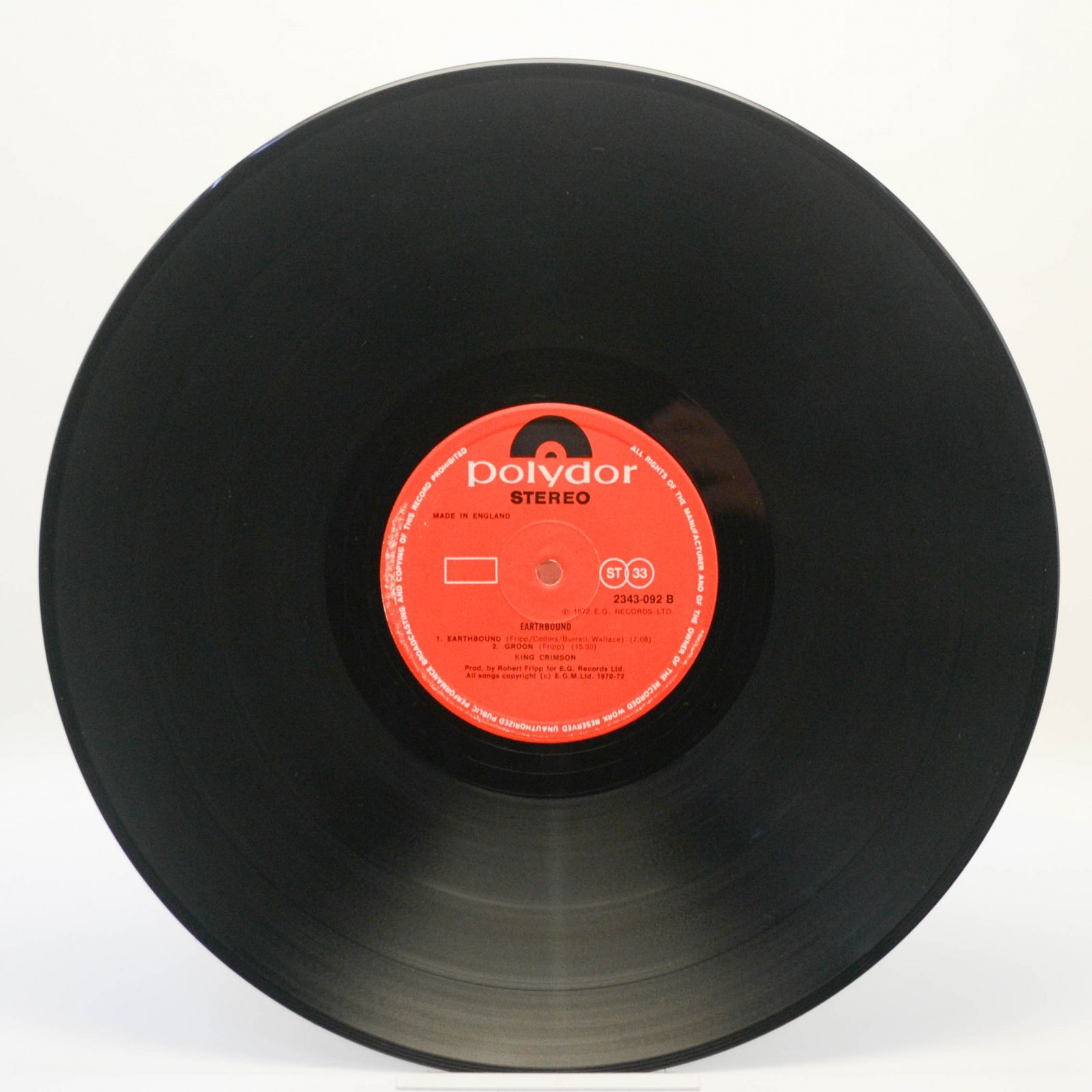 King Crimson — Earthbound (UK), 1972